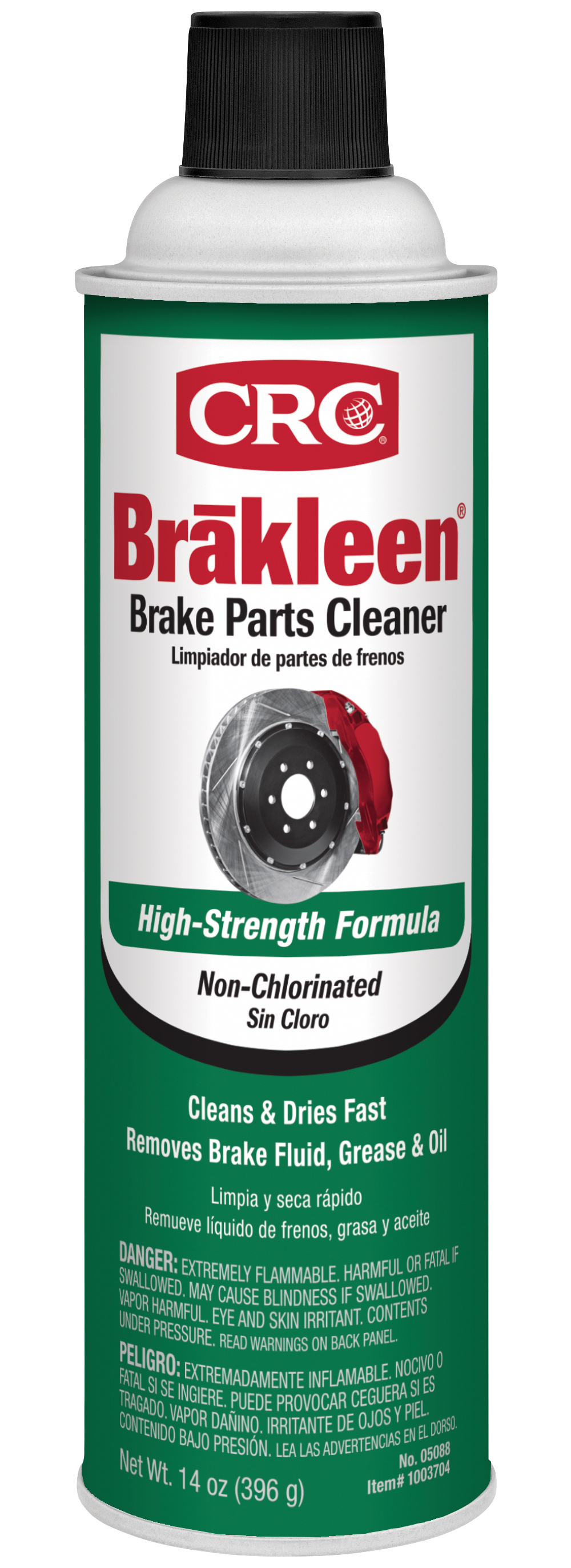 Brake Parts Cleaner: Non-Chlorinated, High VOC, Instantly Removes Brake  Fluid, Grease & Oil, 14 oz.