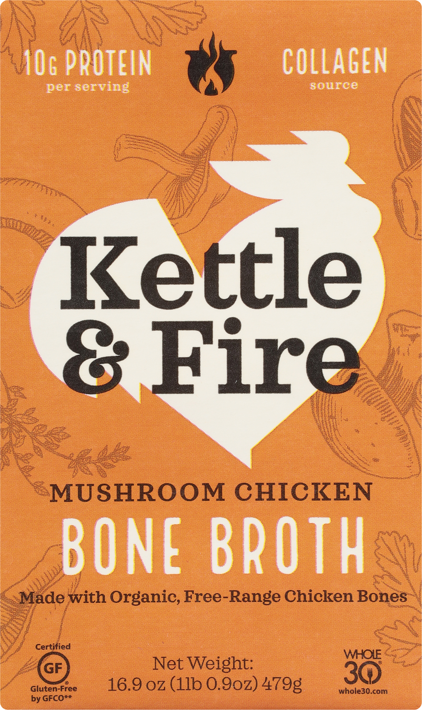 Bone Broth, Mushroom Chicken