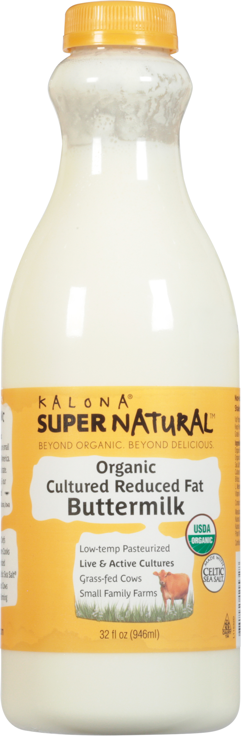 Buttermilk, Organic, Cultured Reduced Fat