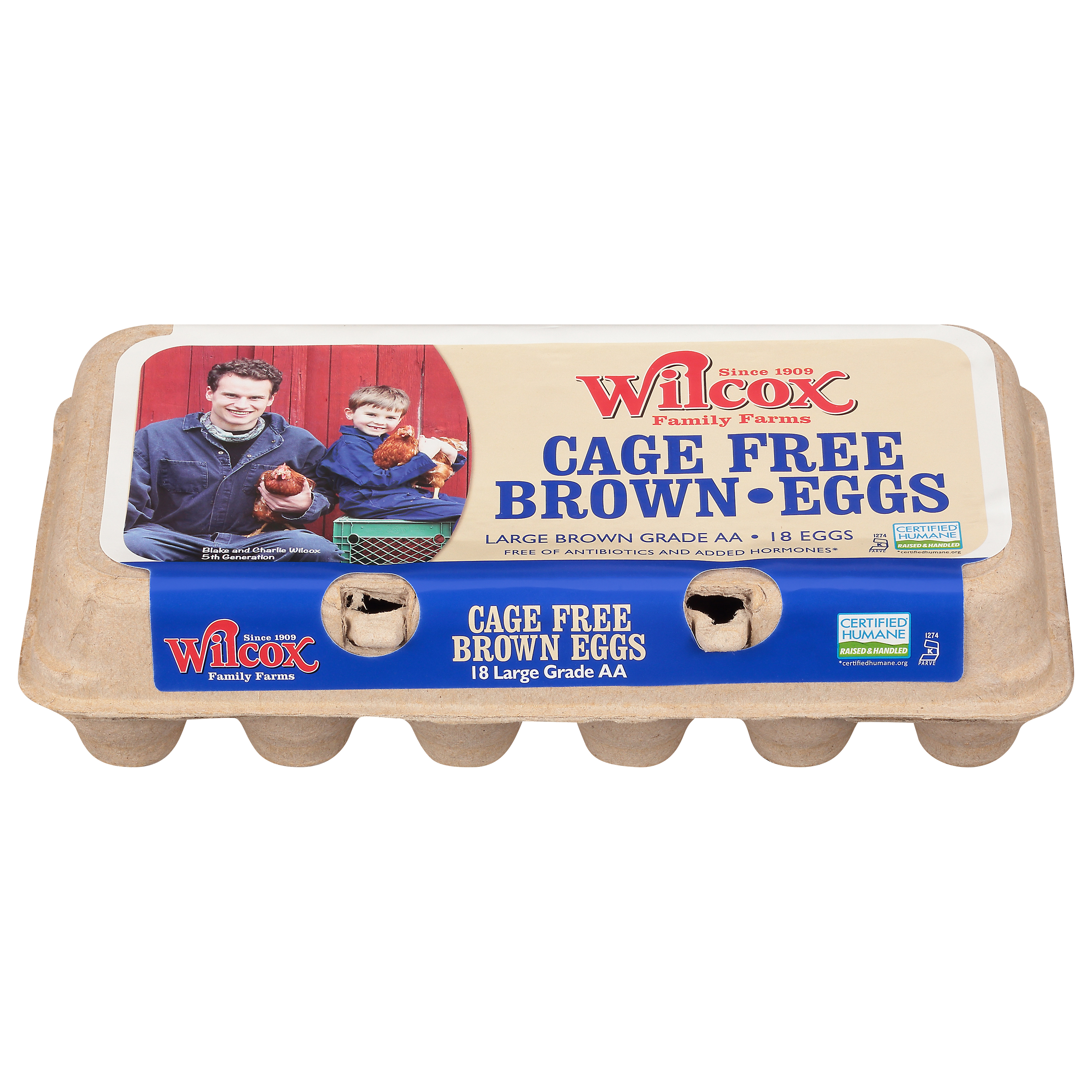 Wilcox Cage Free Brown Eggs Large 18 Ea