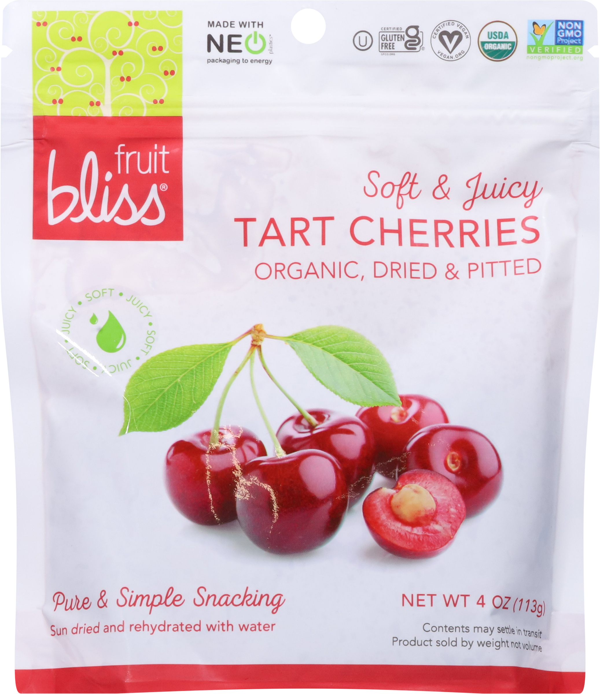 Tart Cherries, Organic, Dried & Pitted