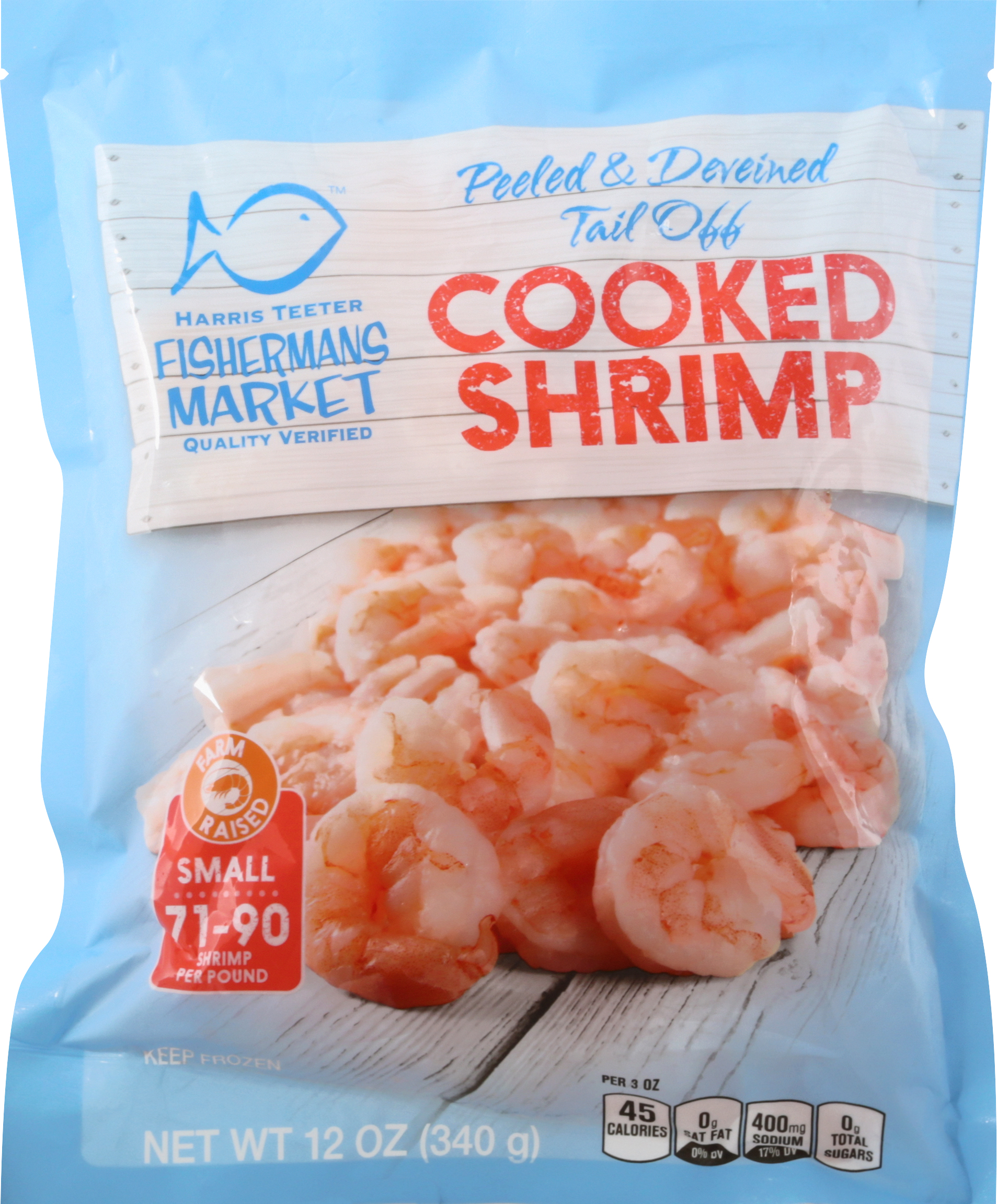Cooked Shrimp, Peeled & Deveined Tail Off, Small