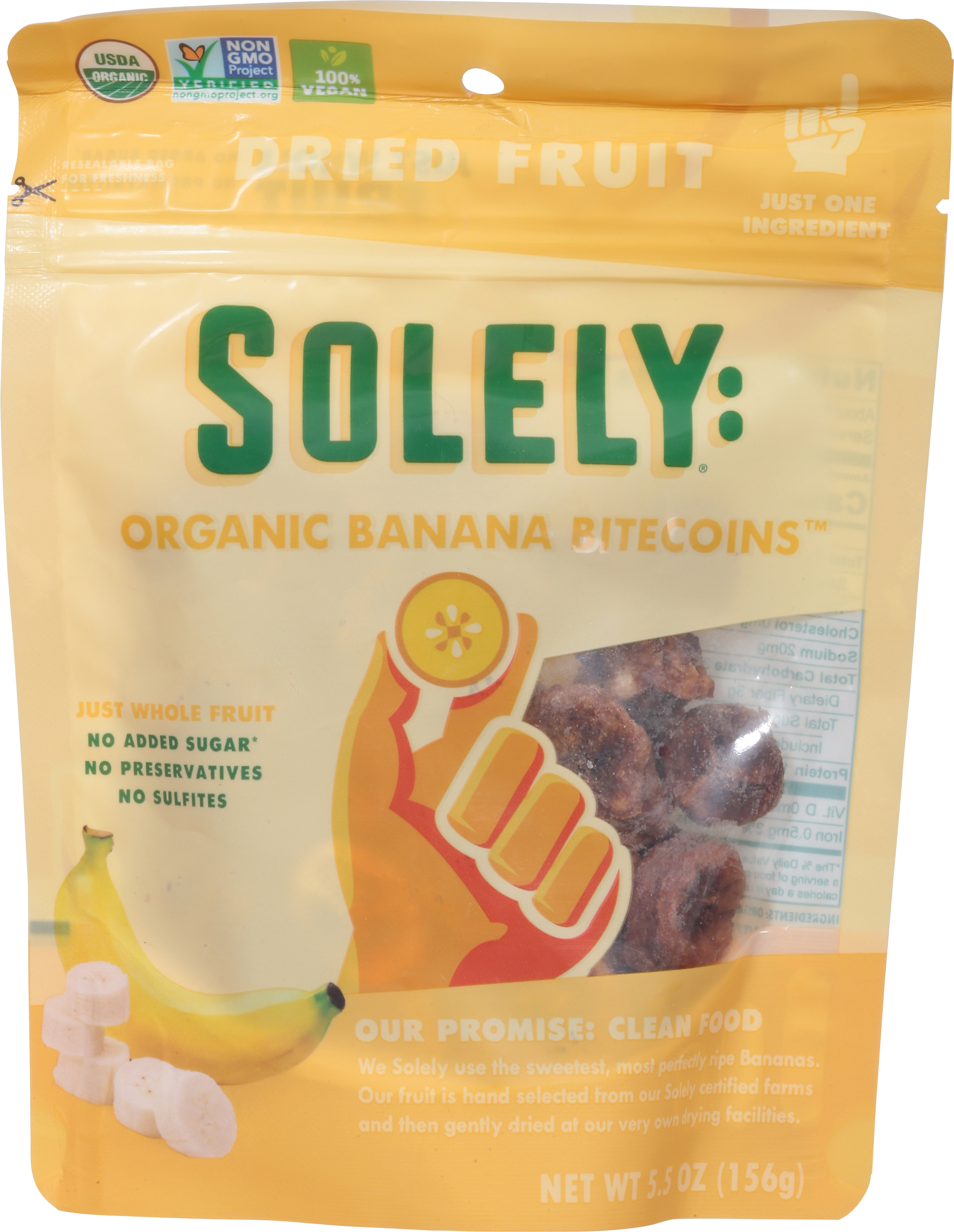 Dried Fruit, Organic, Banana Bitecoins