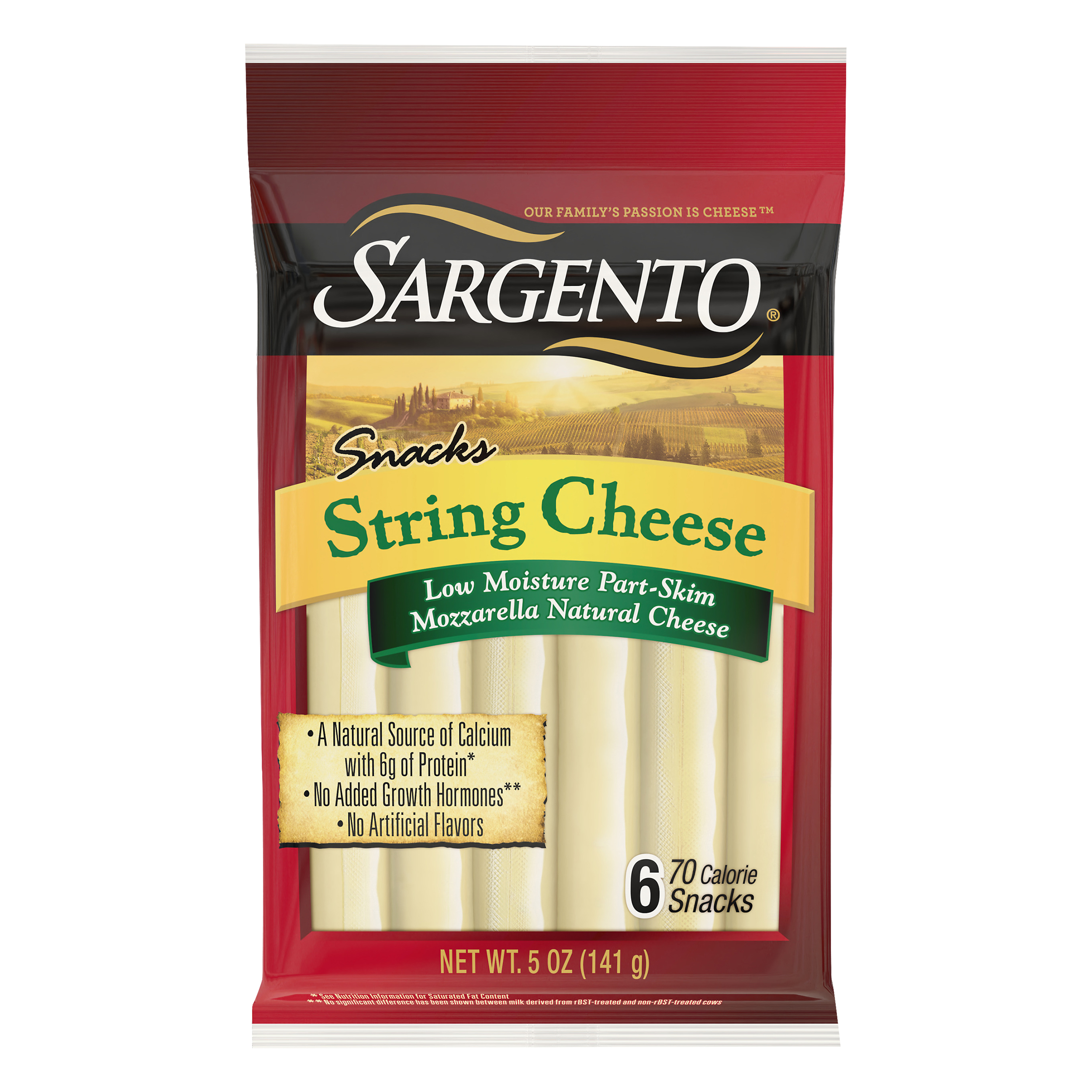 Sargento Mozzarella String Cheese 6 Ea