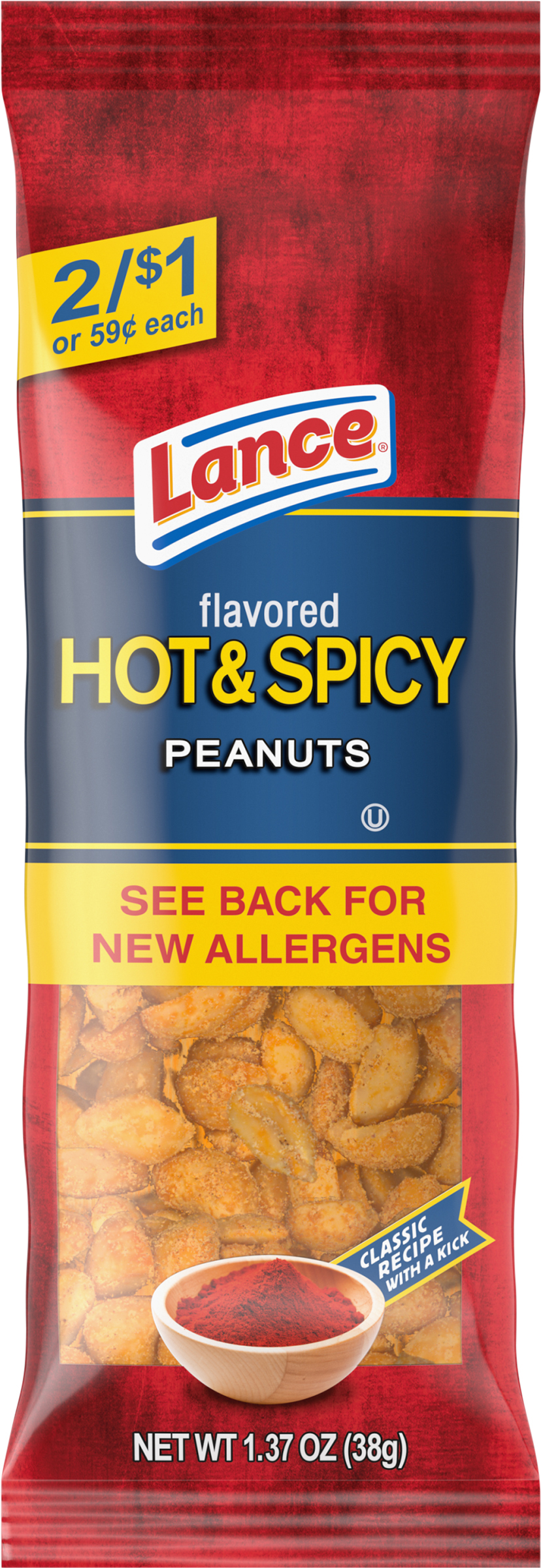 Peanuts, Hot & Spicy Flavored