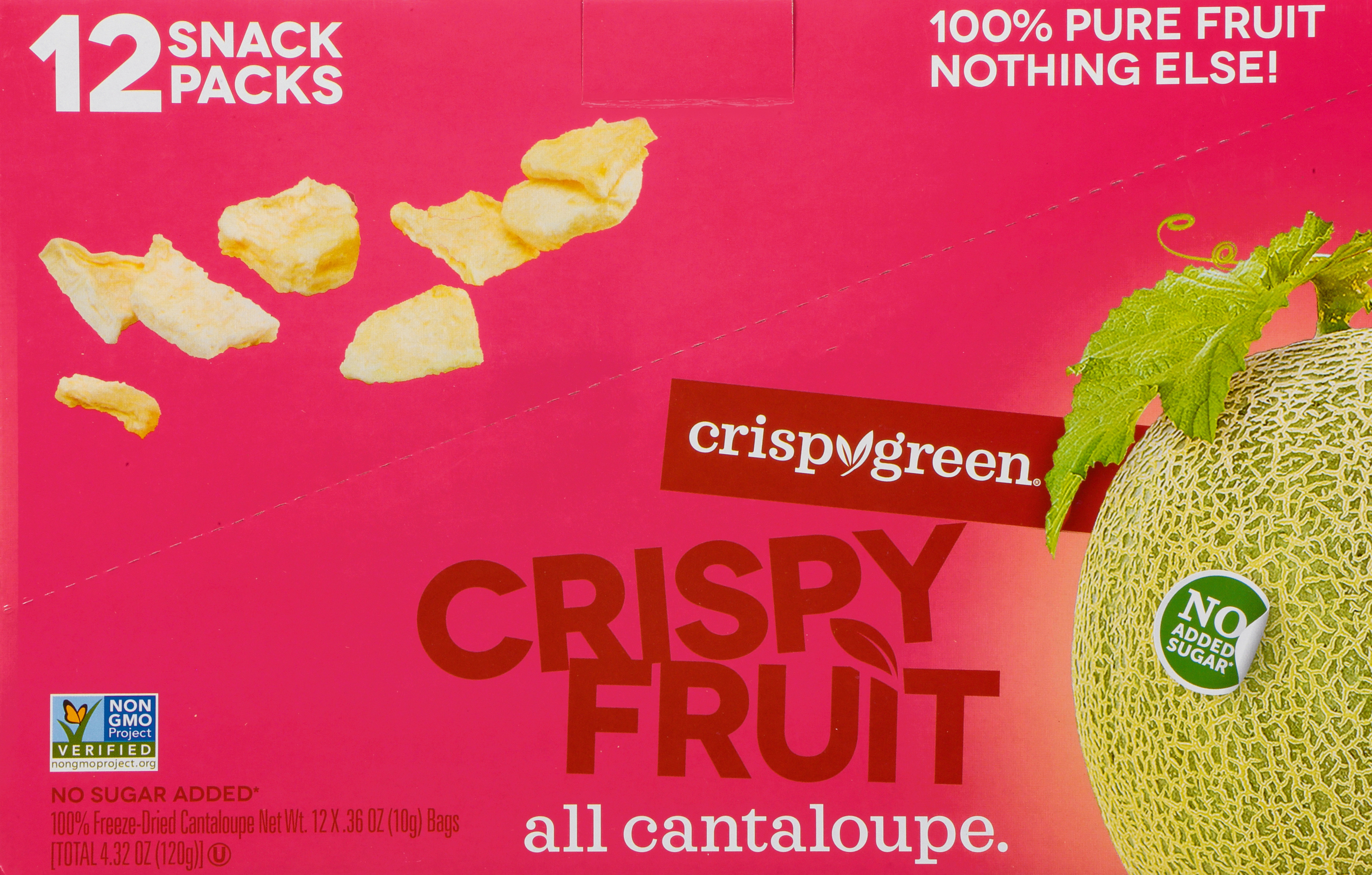 Crispy Fruit, All Cantaloupe, 12 Snack Packs image