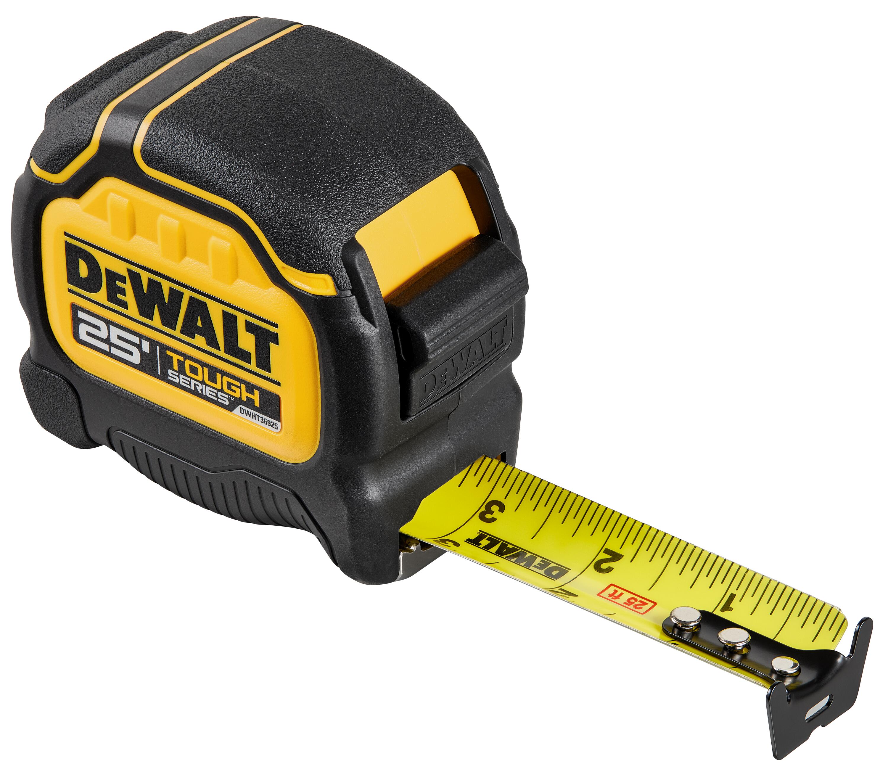 DeWALT Toughseries DWHT36925S 25' Tape Measure White Cap