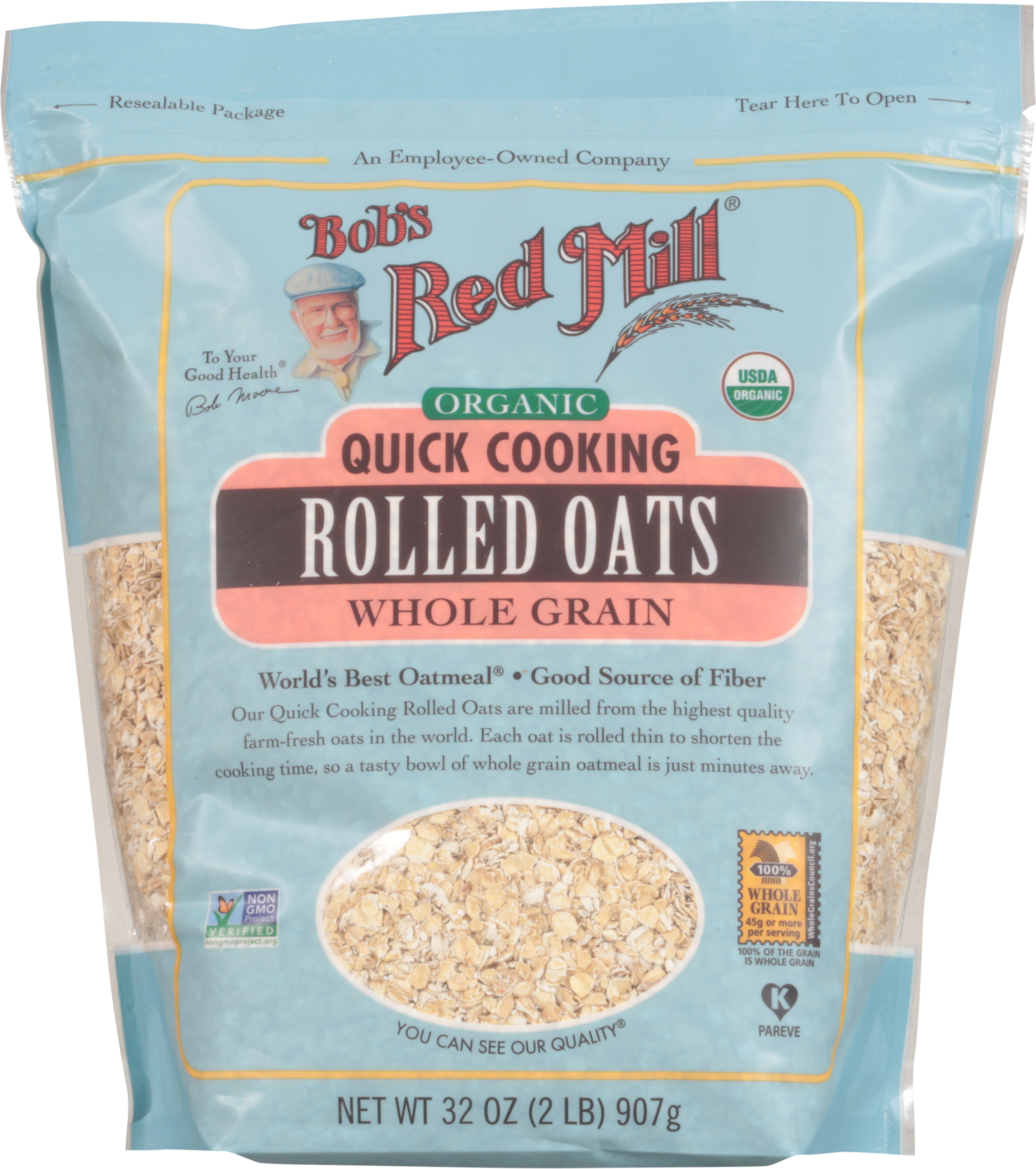 Rolled Oats, Organic, Quick Cooking