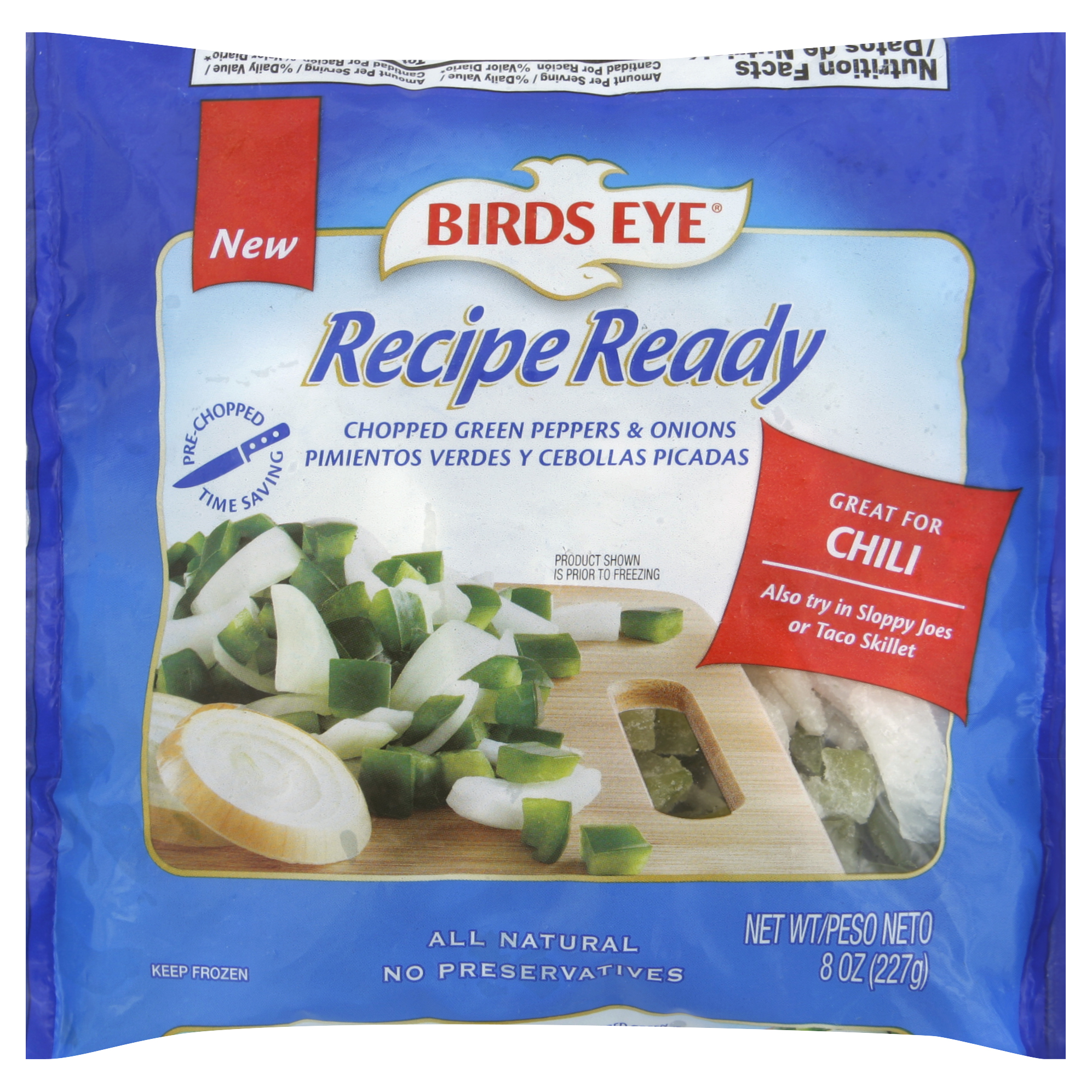 Birds Eye Green Peppers & Onions 8 Oz