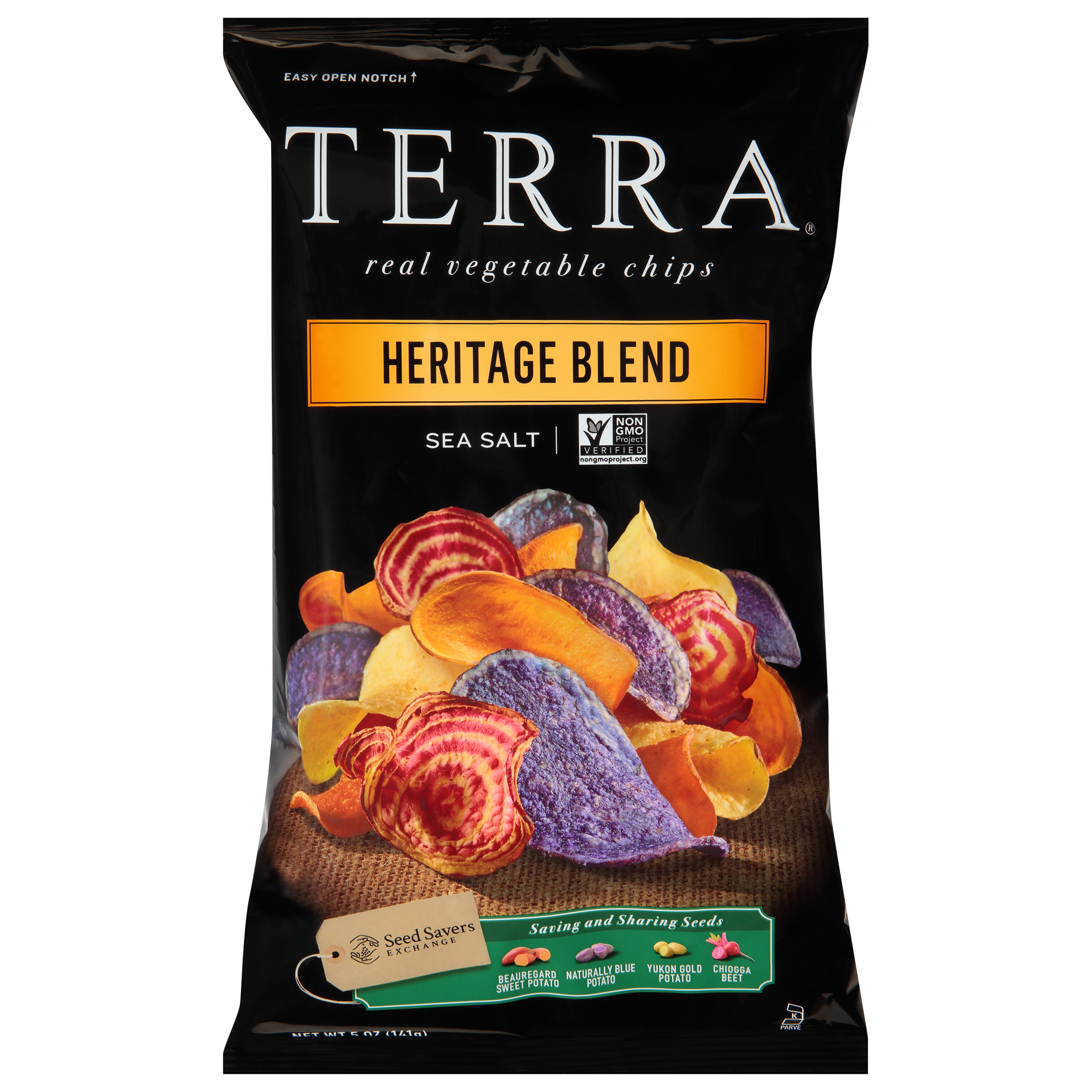 Vegetable Chips, Real, Heritage Blend, Sea Salt