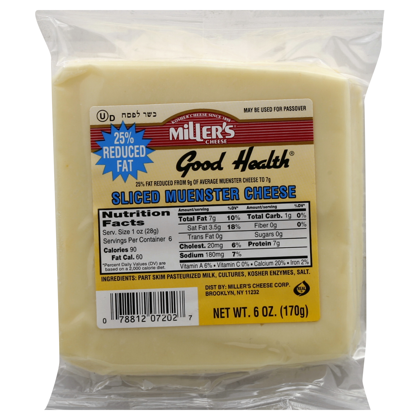 Miller's Cheese Cheese 6 Oz