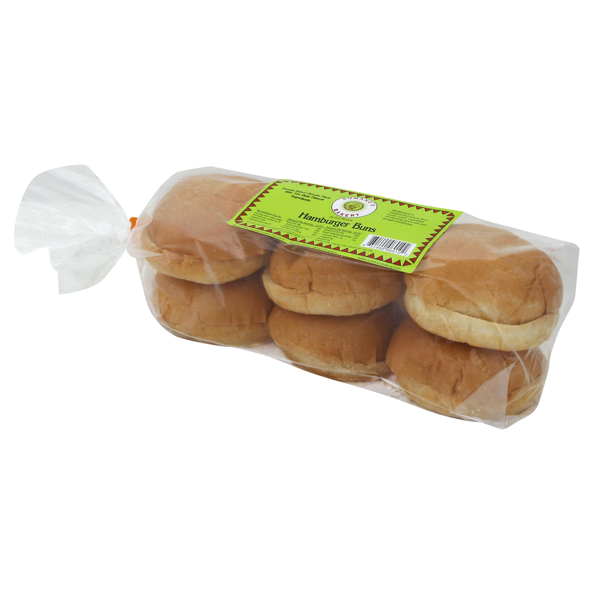 Sumanos Bakery Hamburger Buns 13.8 Oz