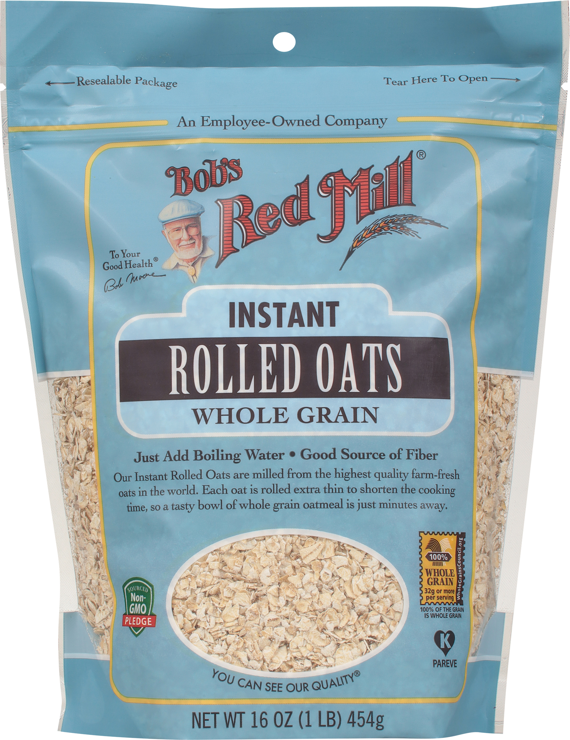 Rolled Oats, Instant, Whole Grain