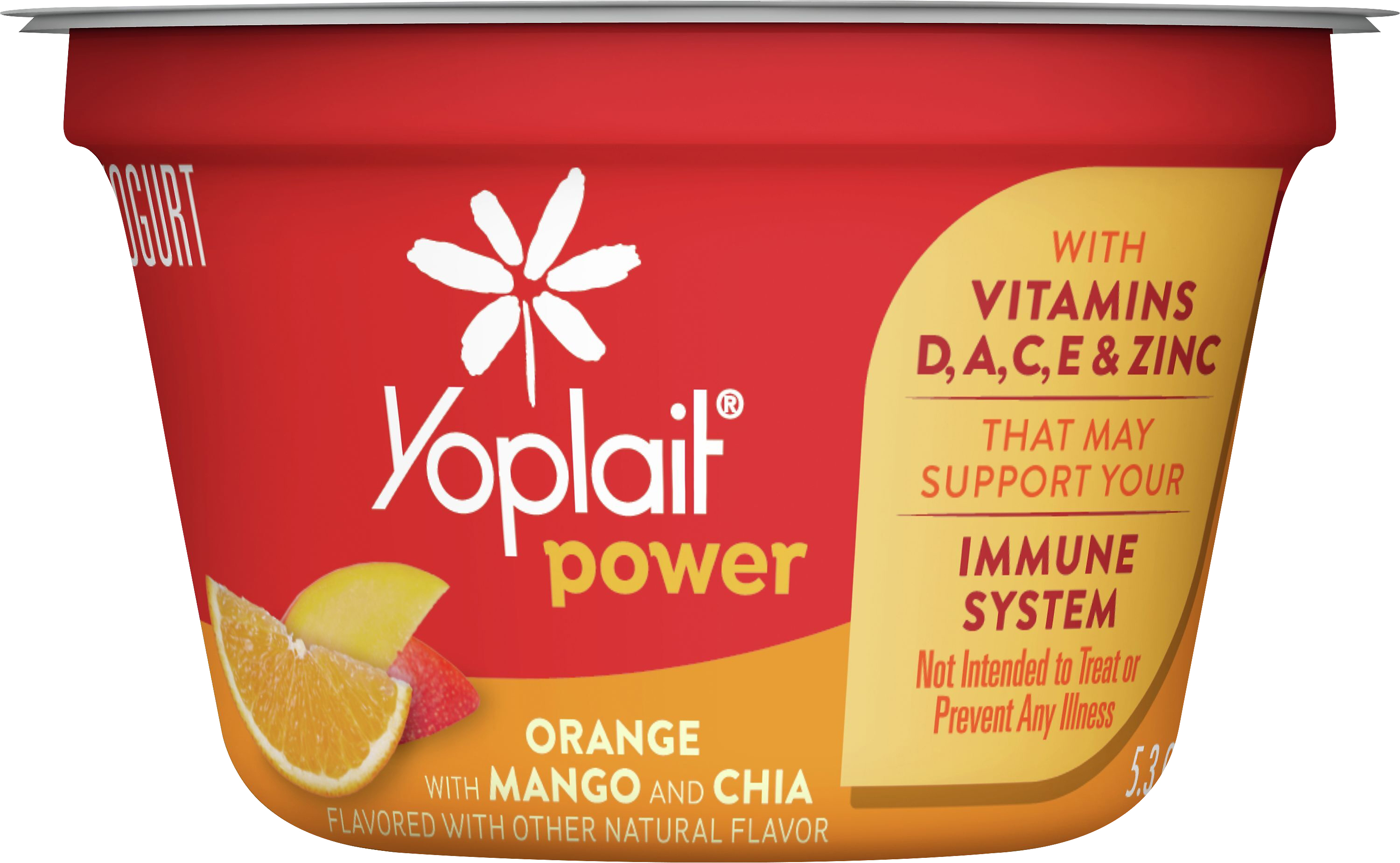 Yogurt, Lowfat, Orange with Mango and Chia, Power