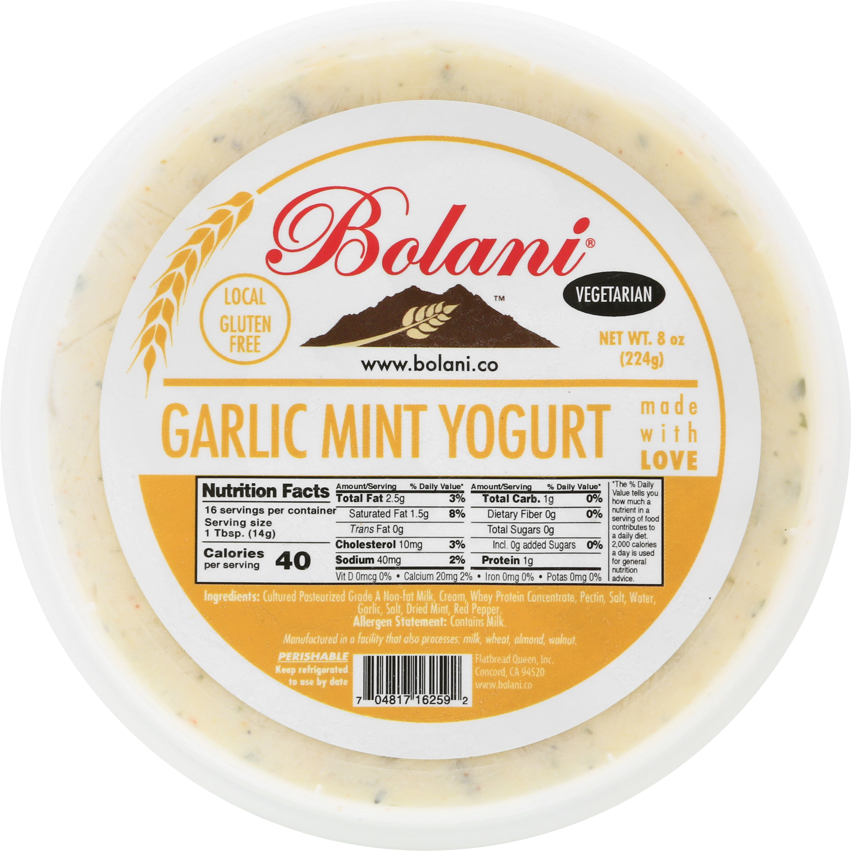 Yogurt, Garlic Mint