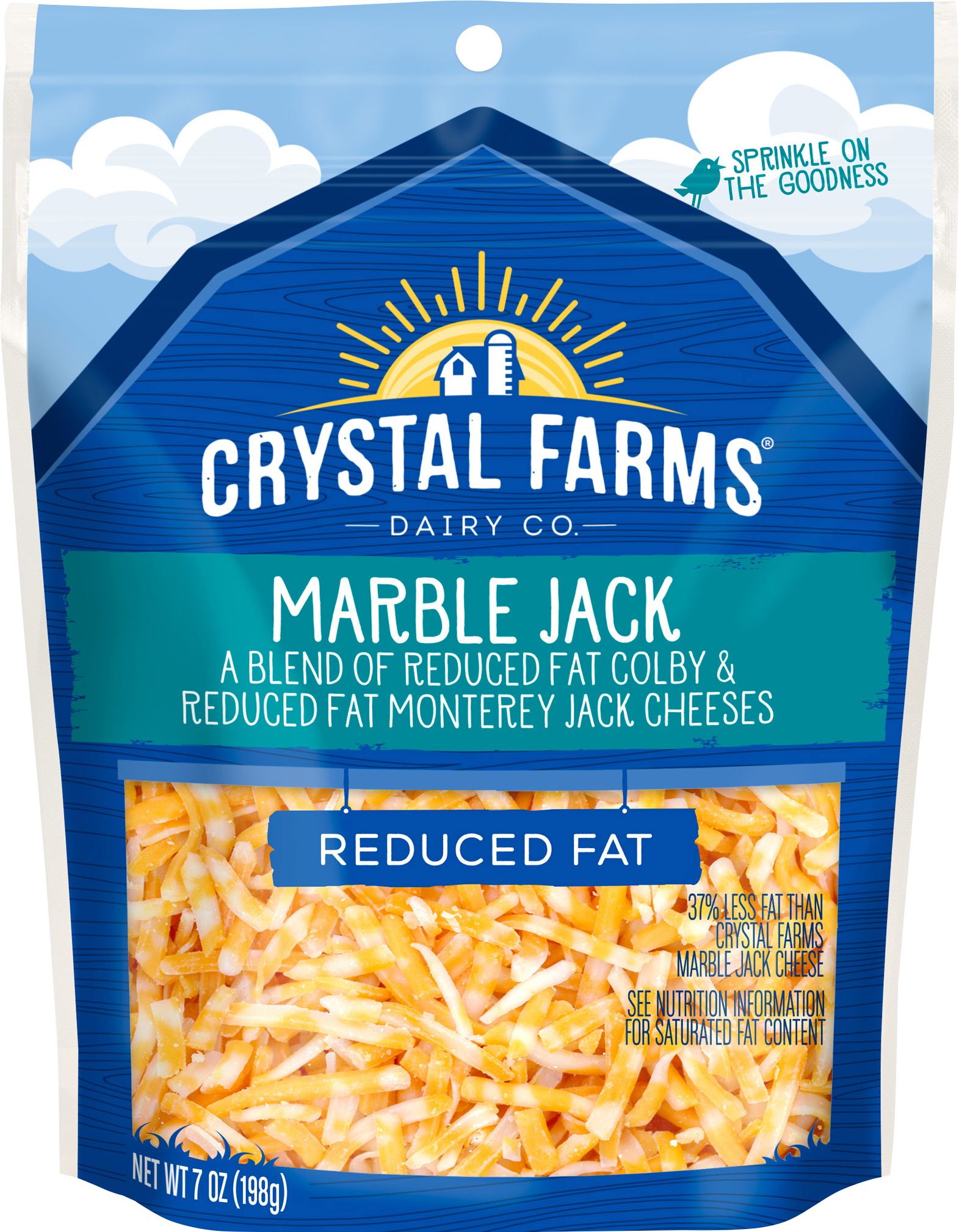 Cheese, Marble Jack, Reduced Fat