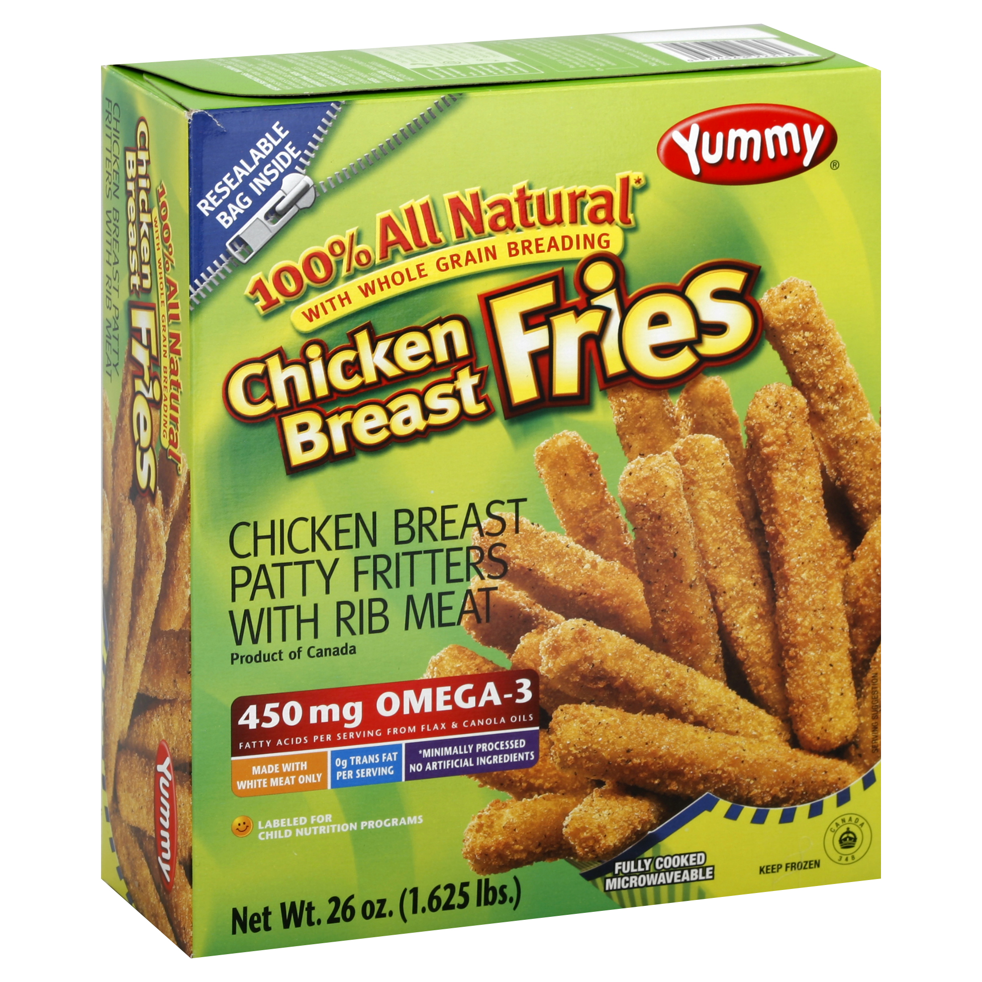 Yummy Chicken Breast Fries 26 Oz