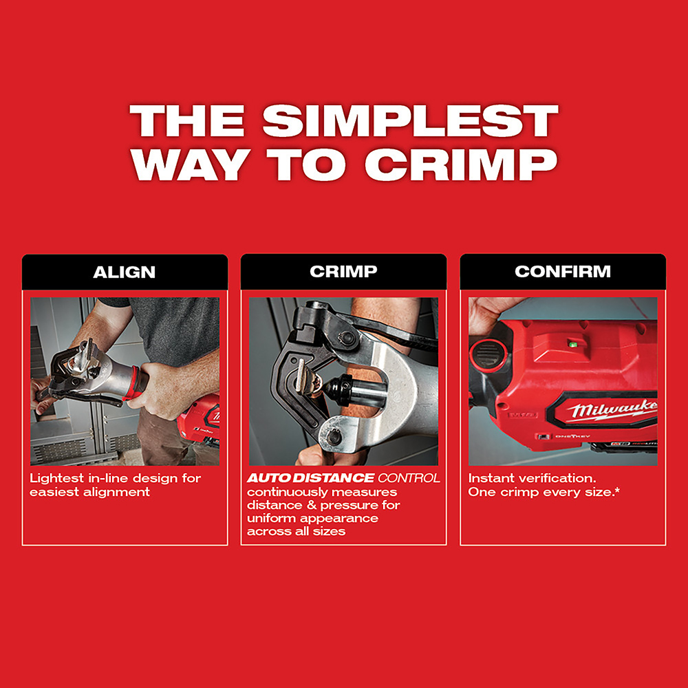 White Cap | Milwaukee M18 Force Logic 750 MCM Dieless Crimper