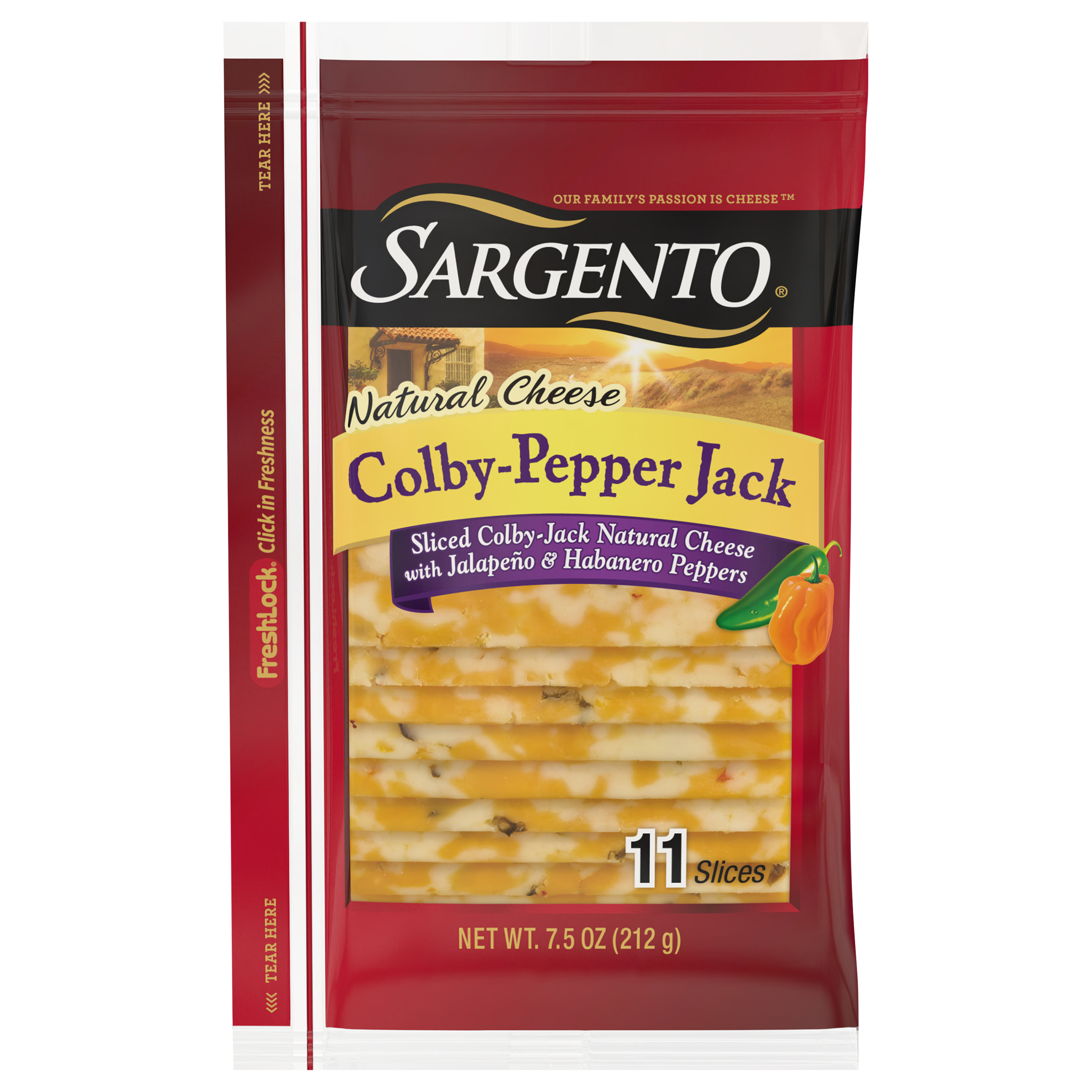 Cheese Slices, Colby-Pepper Jack