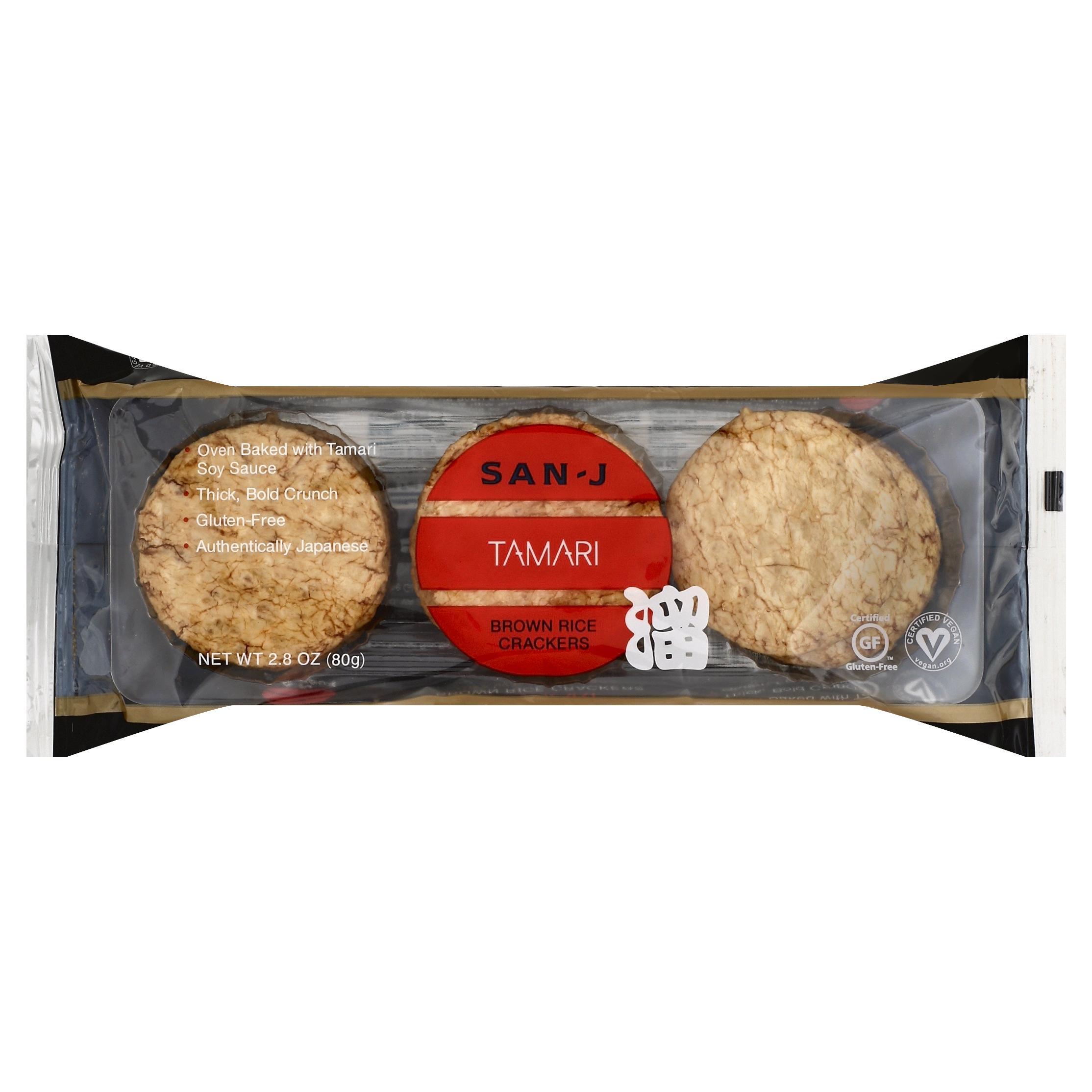 San-j Brown Rice Crackers 2.8 Oz