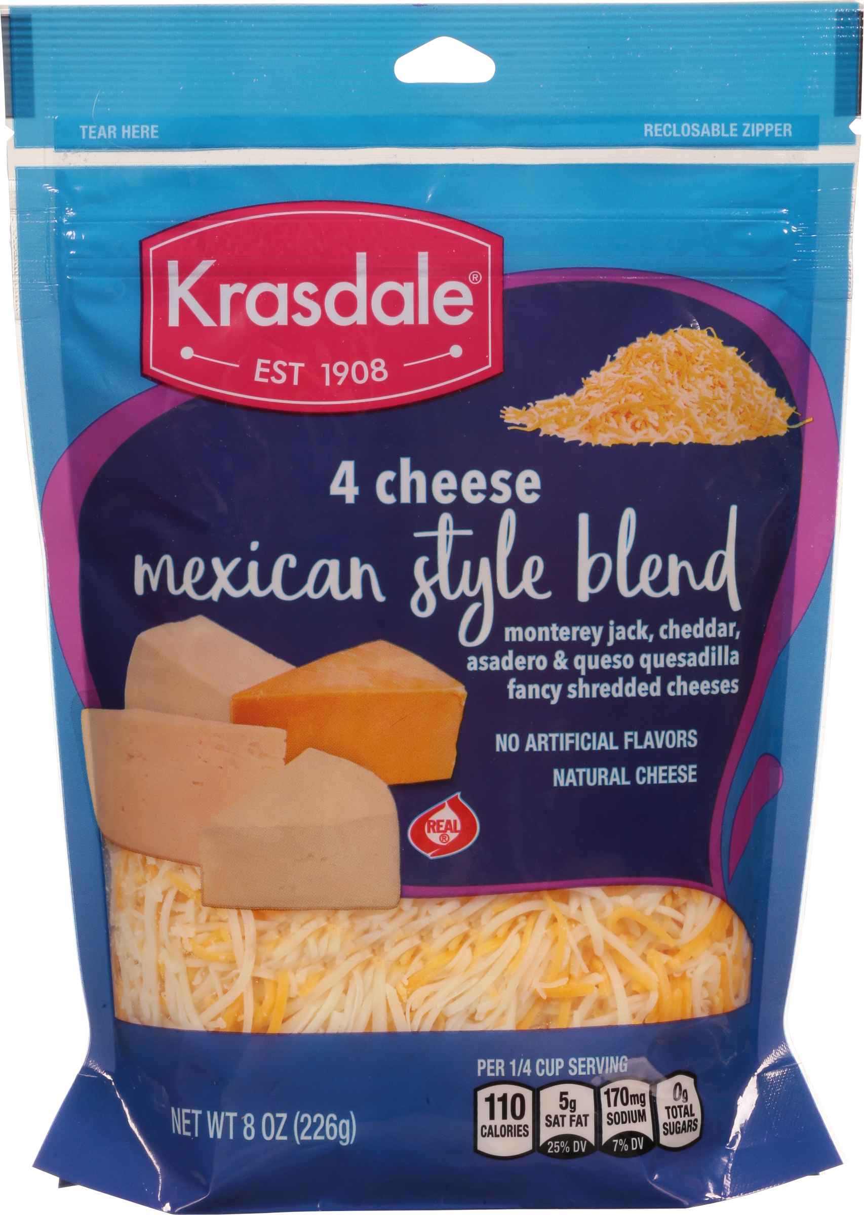 Fancy Shredded Cheeses, 4 Cheese, Mexican Style Blend
