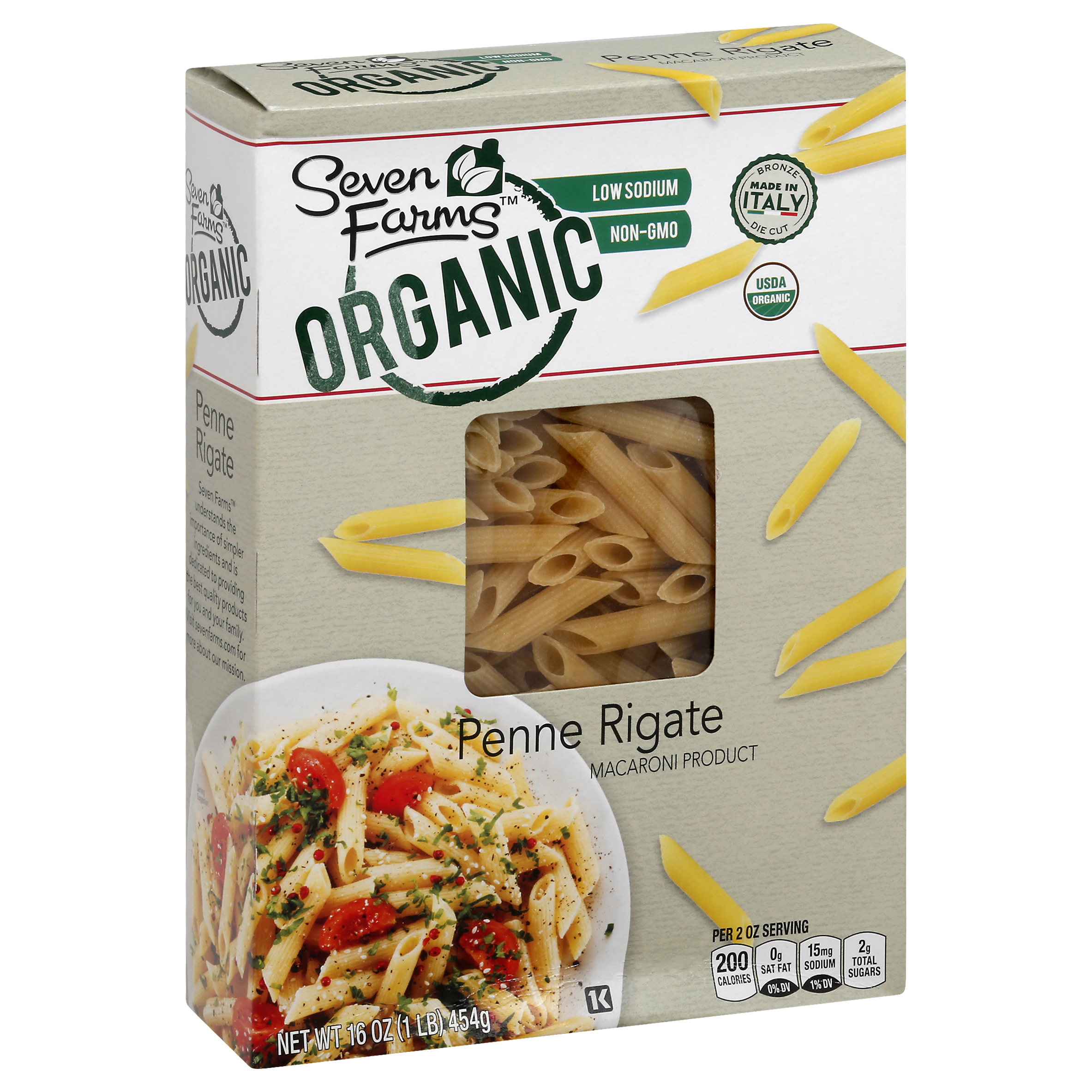 Seven Farms Penne Rigate 16 Oz