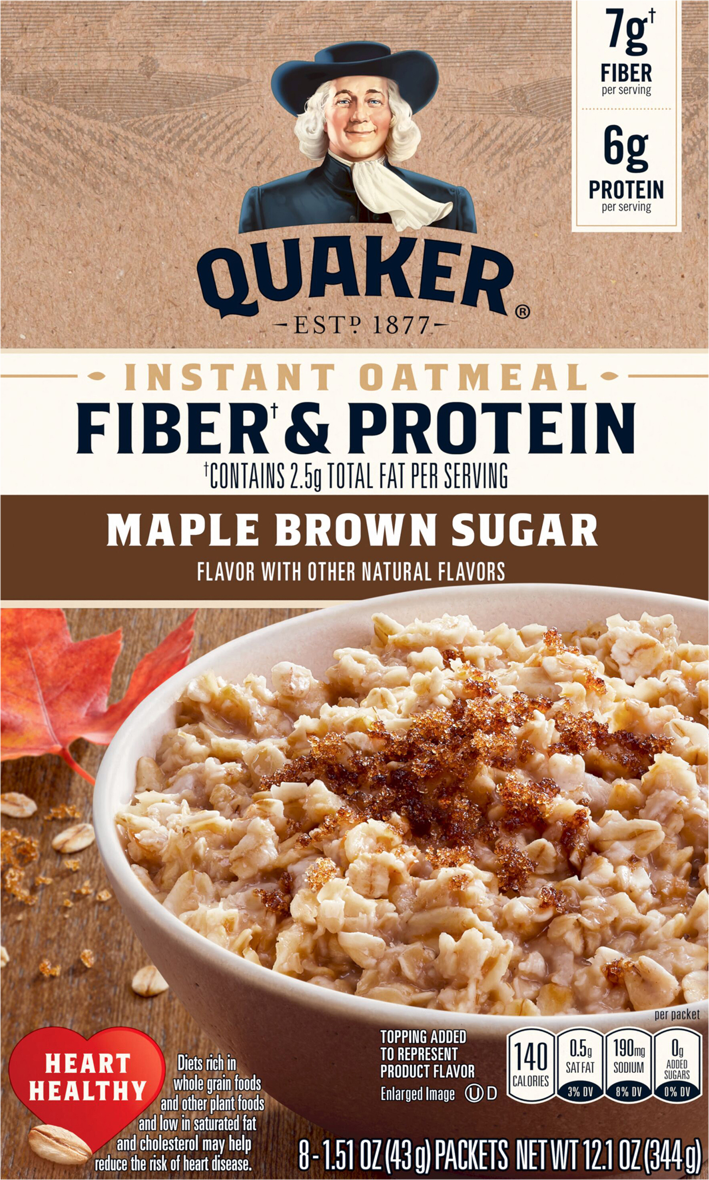 Instant Oatmeal, Maple & Brown Sugar