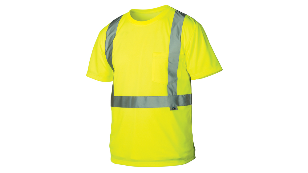 Pyramex RTS21 Series 2XL Hi-Vis Lime Short Sleeve T-Shirt 1/PK
