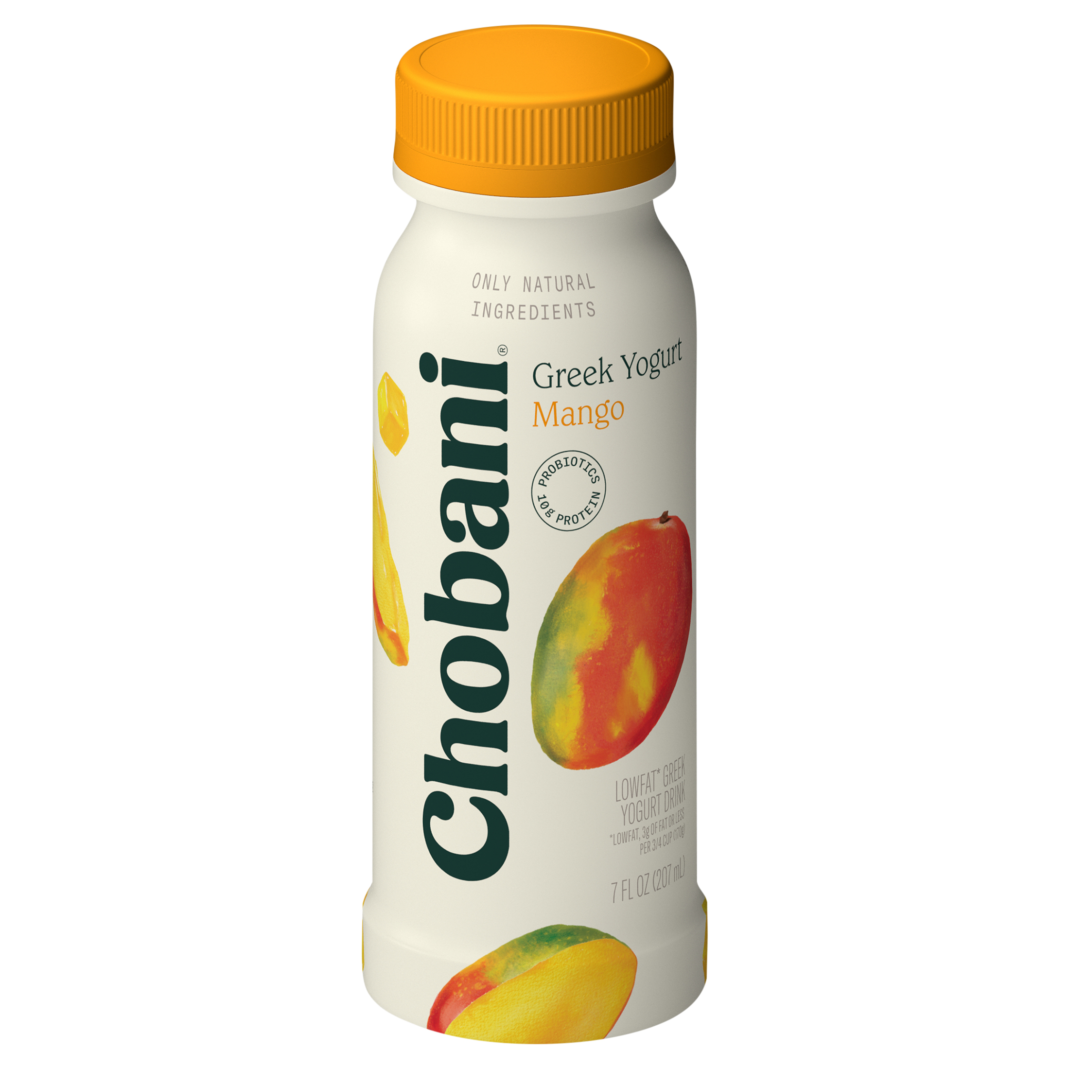 Yogurt Drink, Greek, Lowfat, Mango