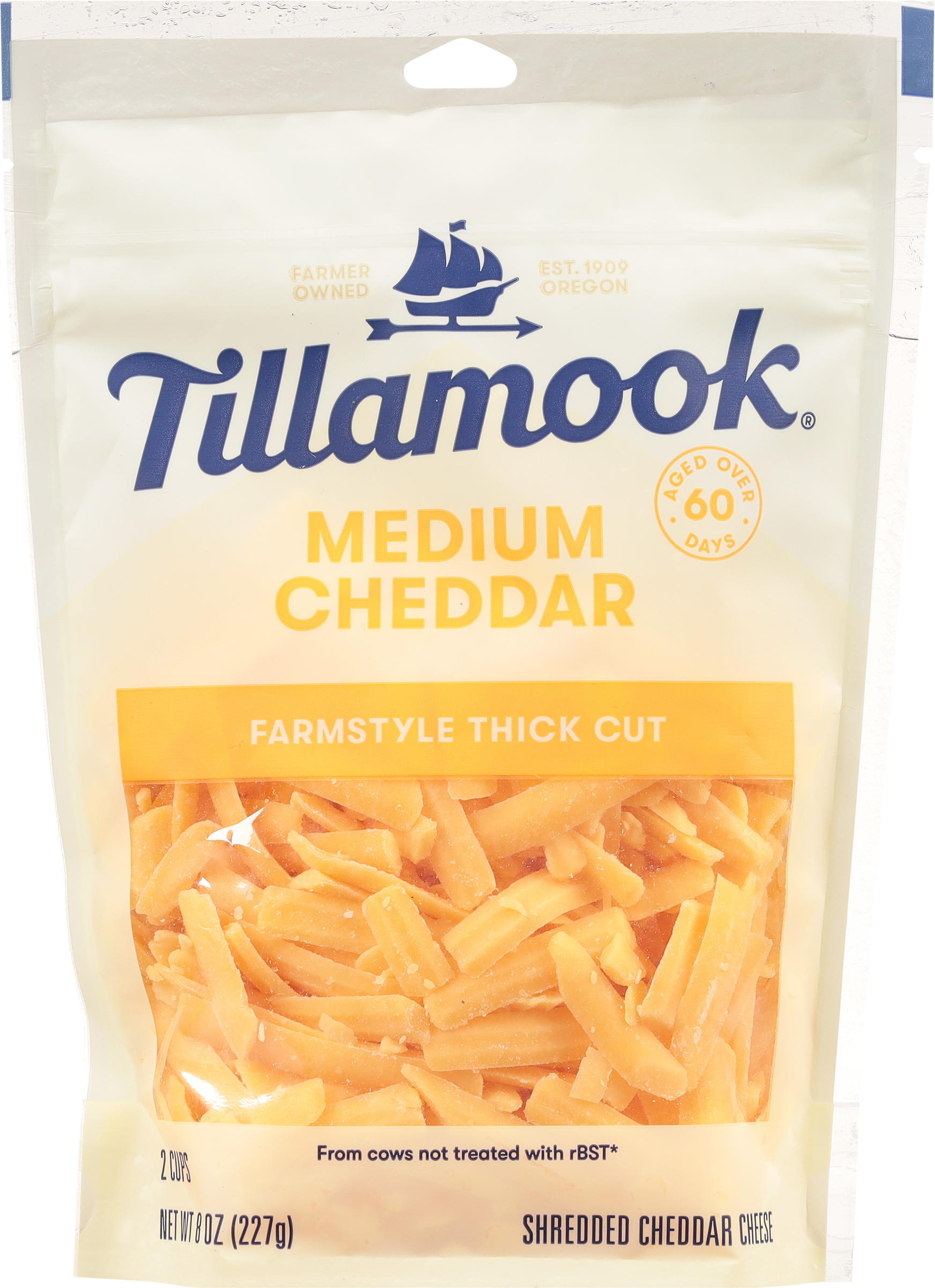 Shredded Cheese, Medium Cheddar, Farmstyle Thick Cut