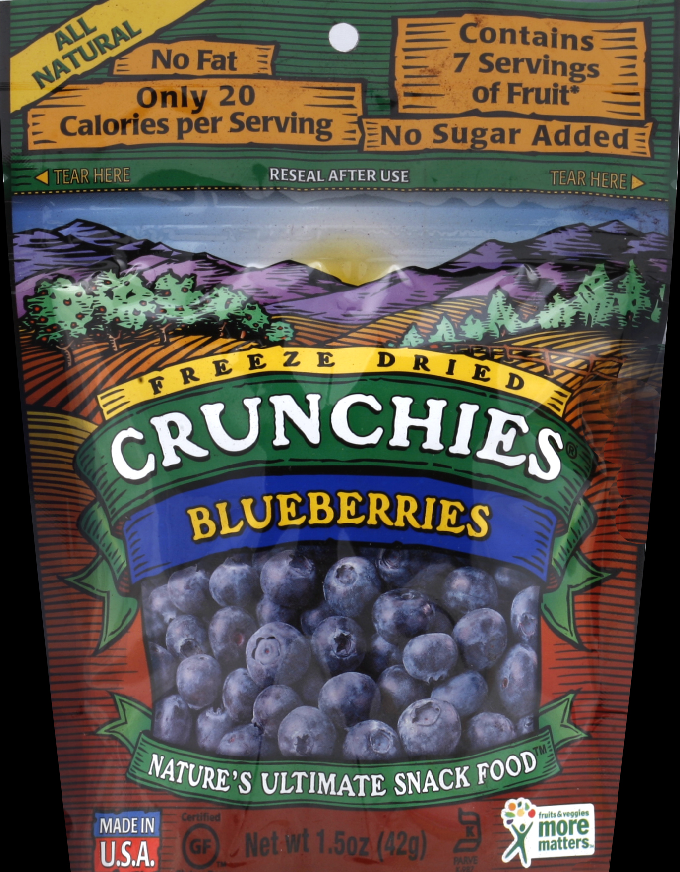 Crunchies Blueberries 1.5 Oz