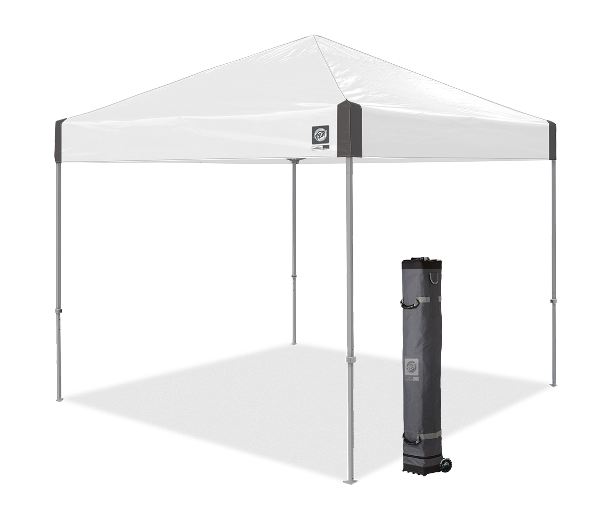 White Cap | 10X10 Ambassador Shelter Straight Leg Cool Gray Frame 