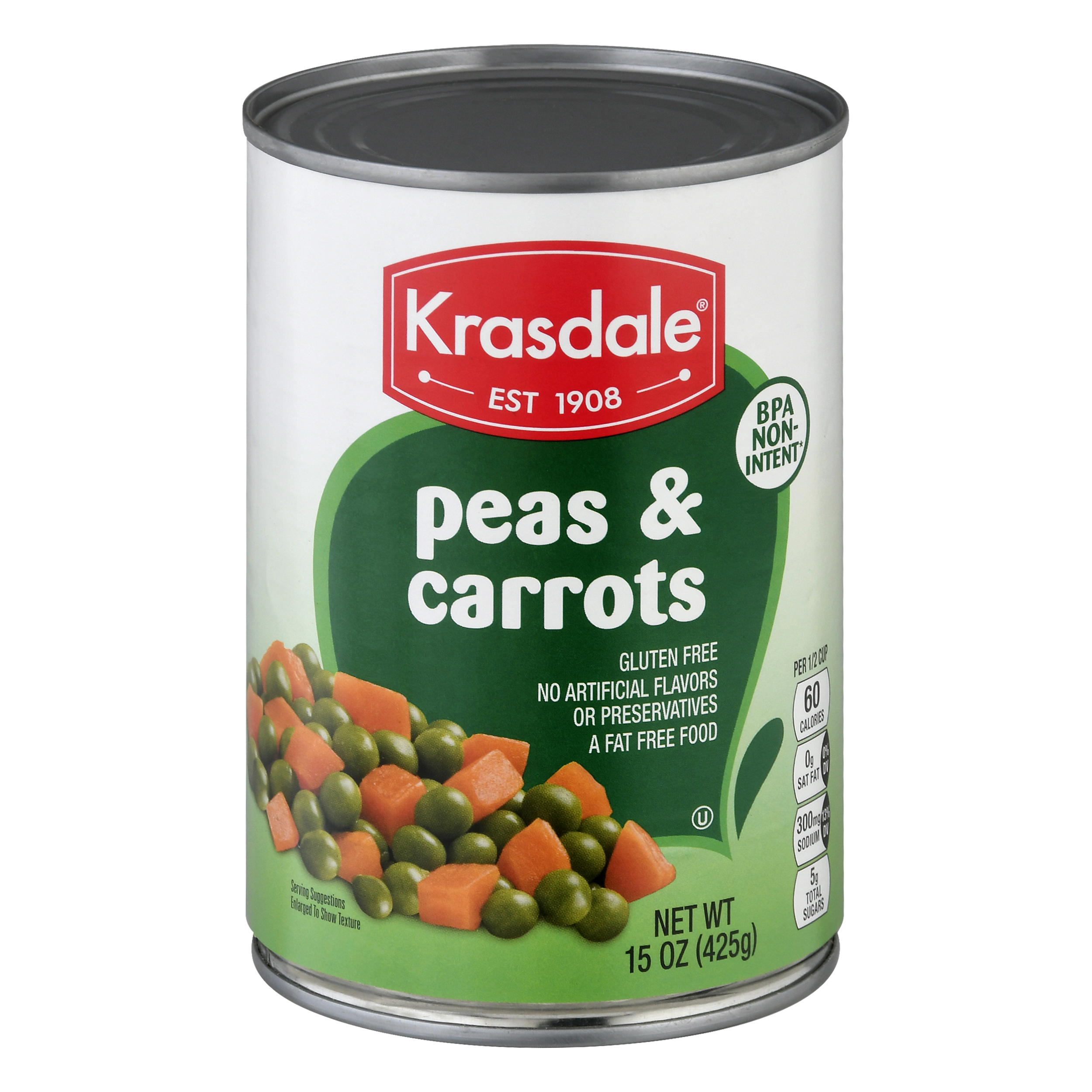 Krasdale Peas & Carrots 15 Oz