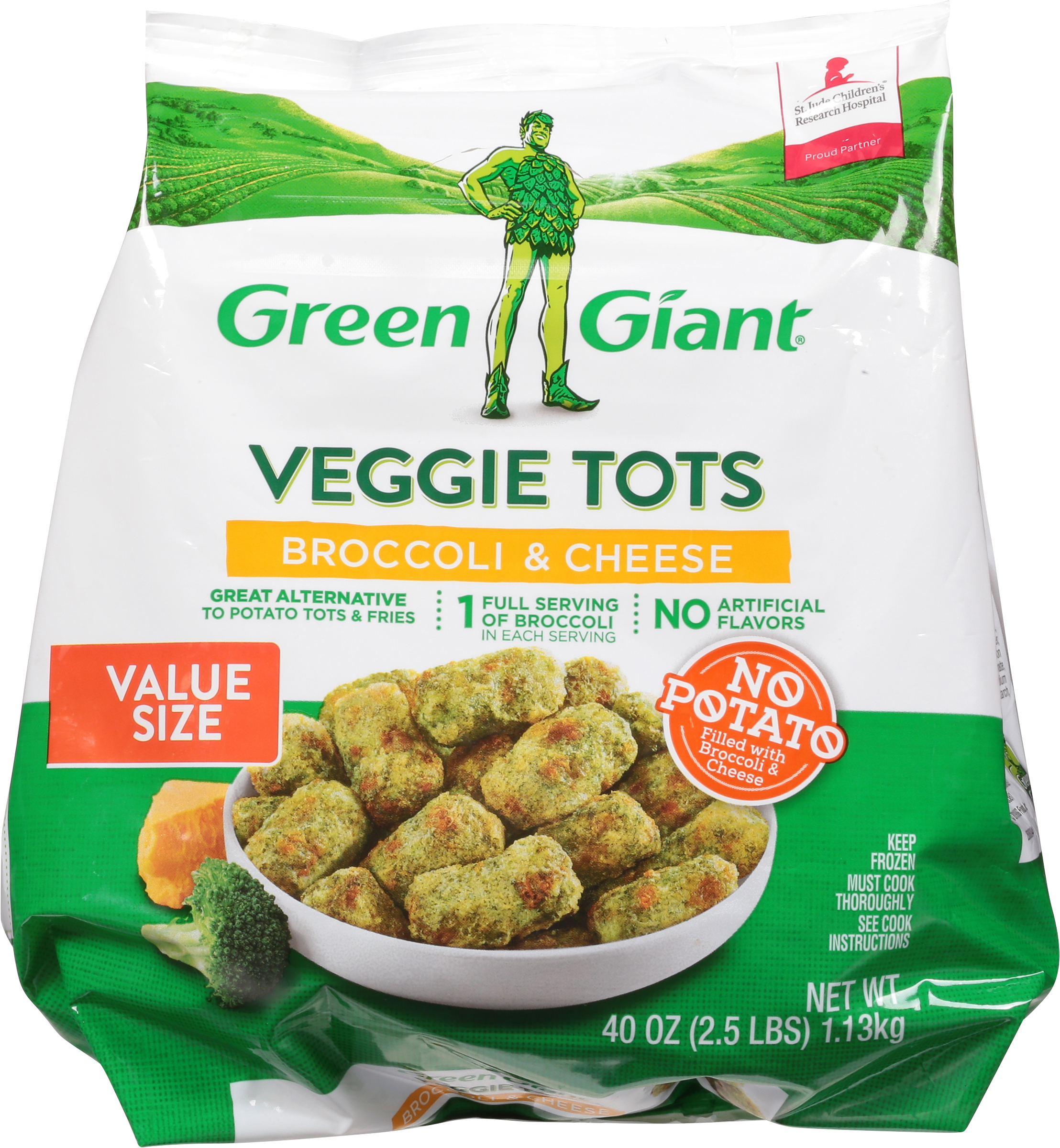 Veggie Tots, Broccoli & Cheese, Value Size