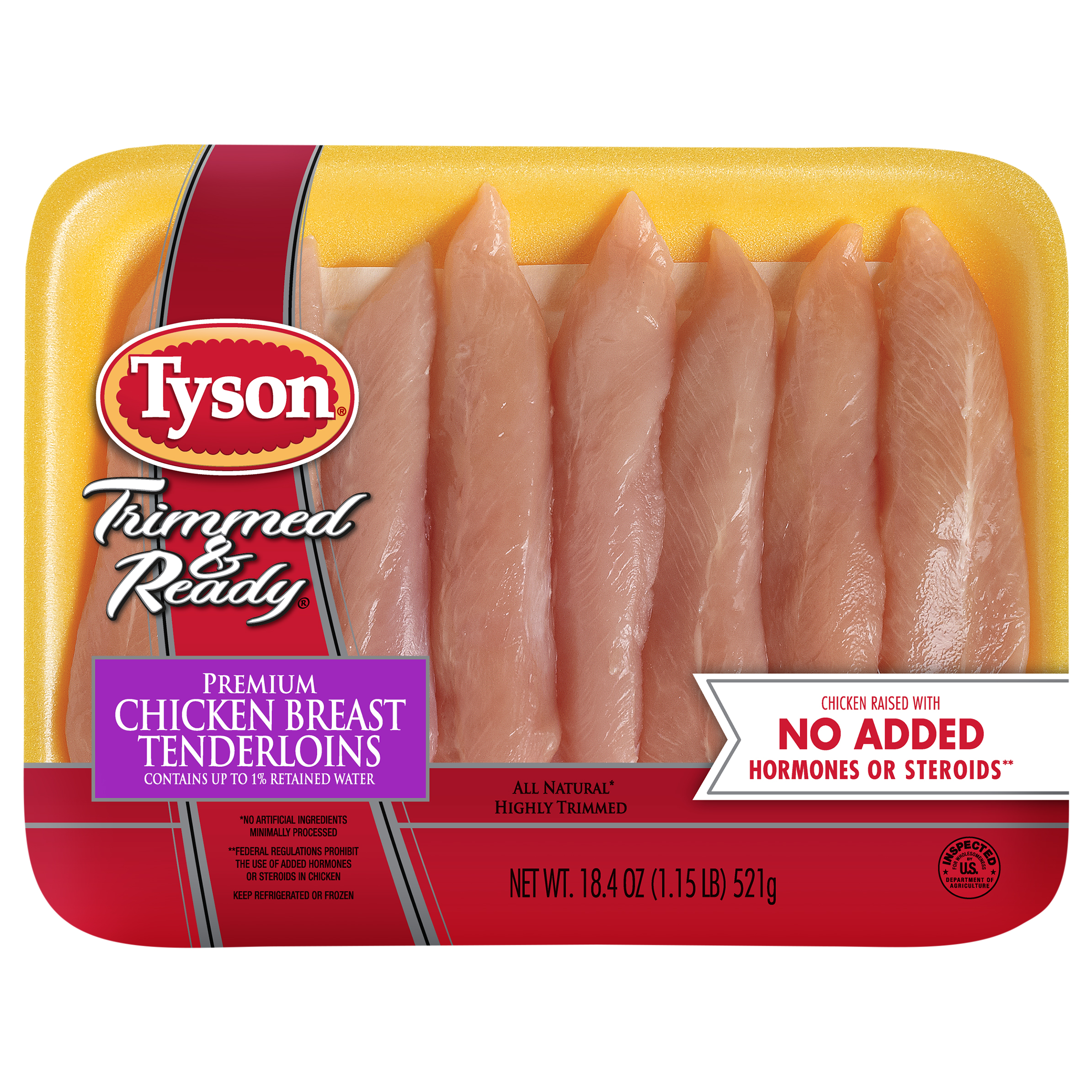 Tyson® Trimmed & Ready® Fresh Premium Chicken Breast Tenderloins, 1.5 Lb.