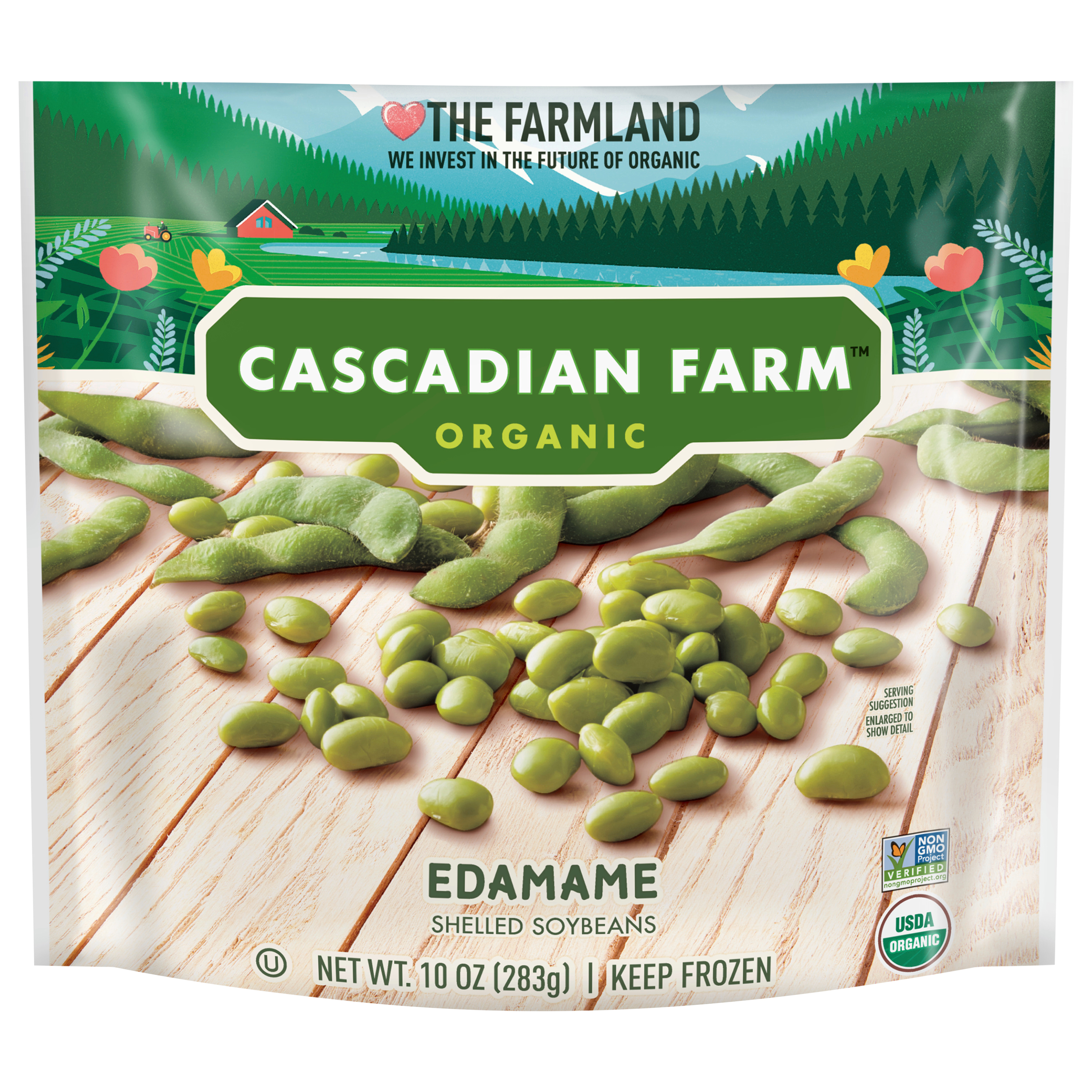 Cascadian Farm Organic, Edamame, Premium Frozen Vegetables, Non-gmo, 10 Oz Bag