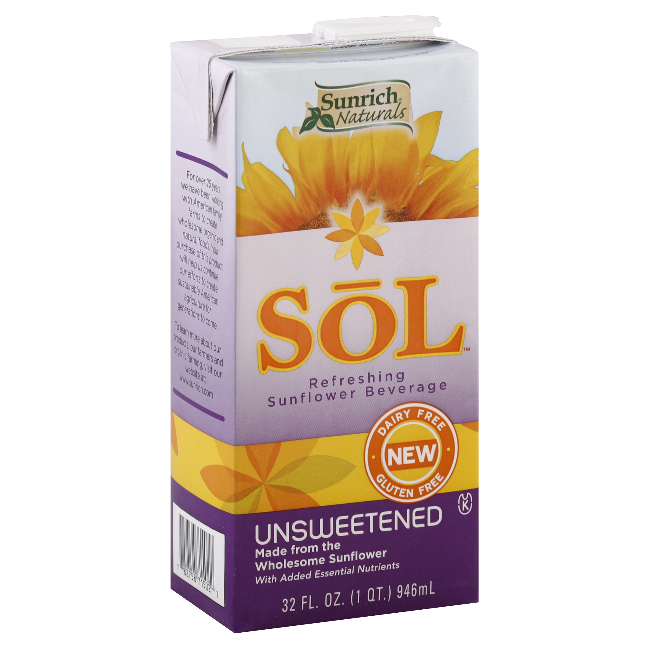 Sunrich Naturals Sunflower Beverage 32 Oz