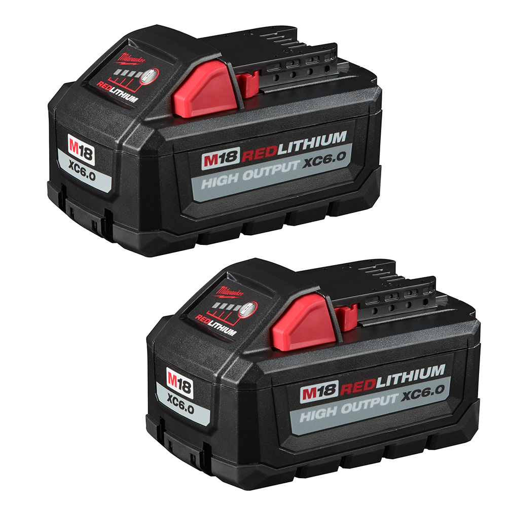 White Cap | Milwaukee M18 Redlithium High Output Xc6.0 Battery 2-Pack 