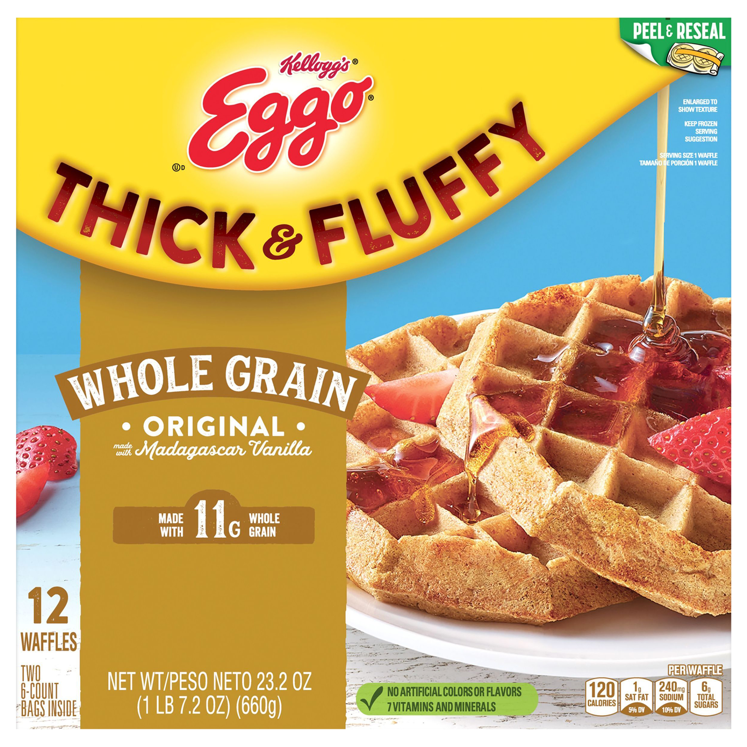 Waffles, Whole Grain, Original