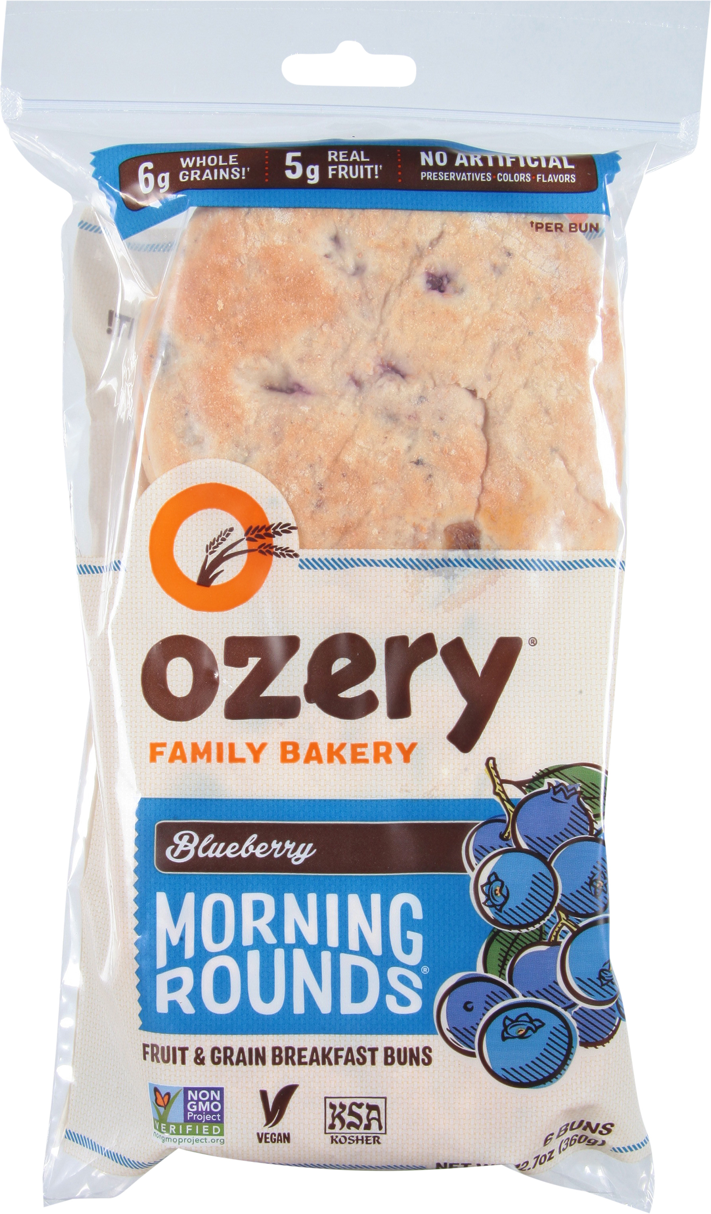 Breakfast Buns, Fruit & Grain, Blueberry