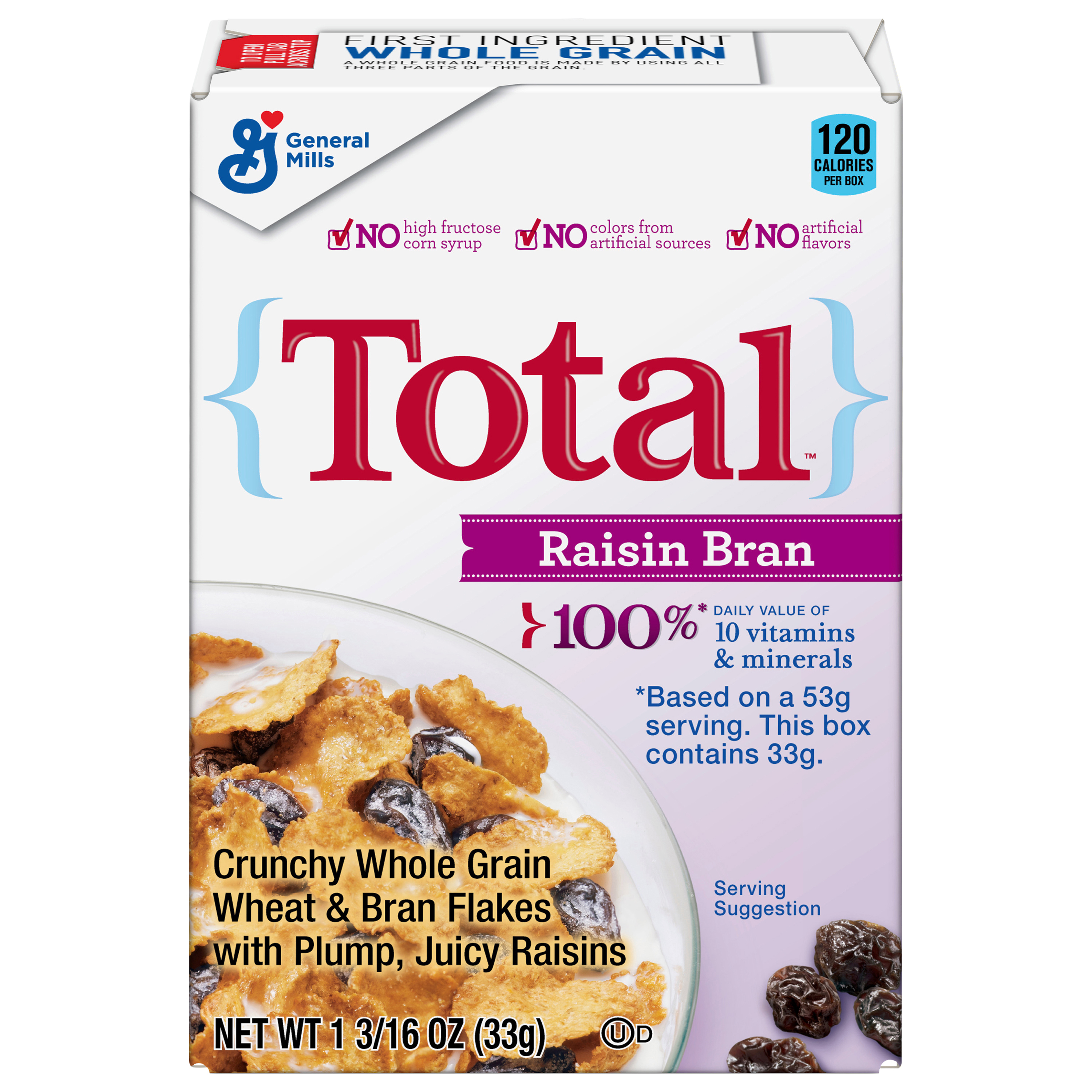 Total Raisin Bran Cereal 1.19 Oz