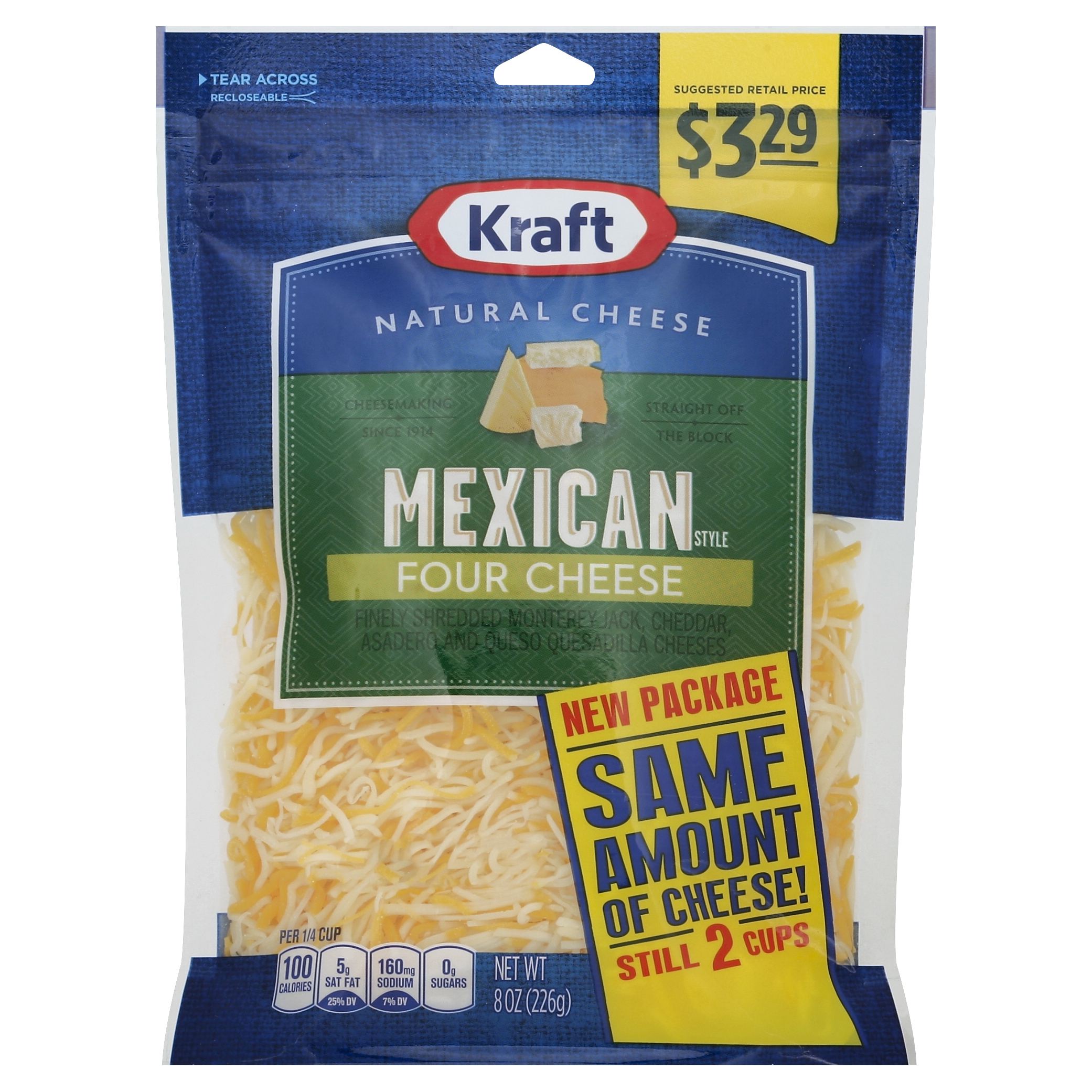Kraft Natural Cheese 8 Oz