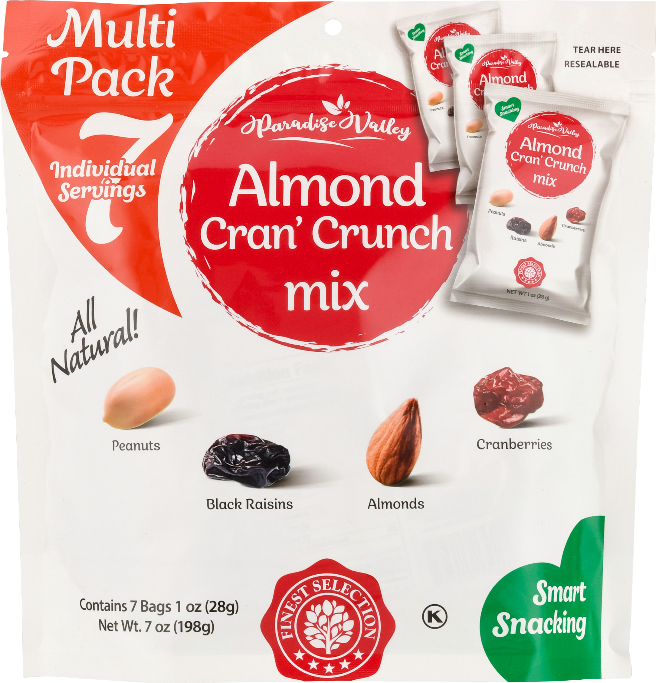 Almond Cran Crunch Mix, Smart Snacking, Multi Pack