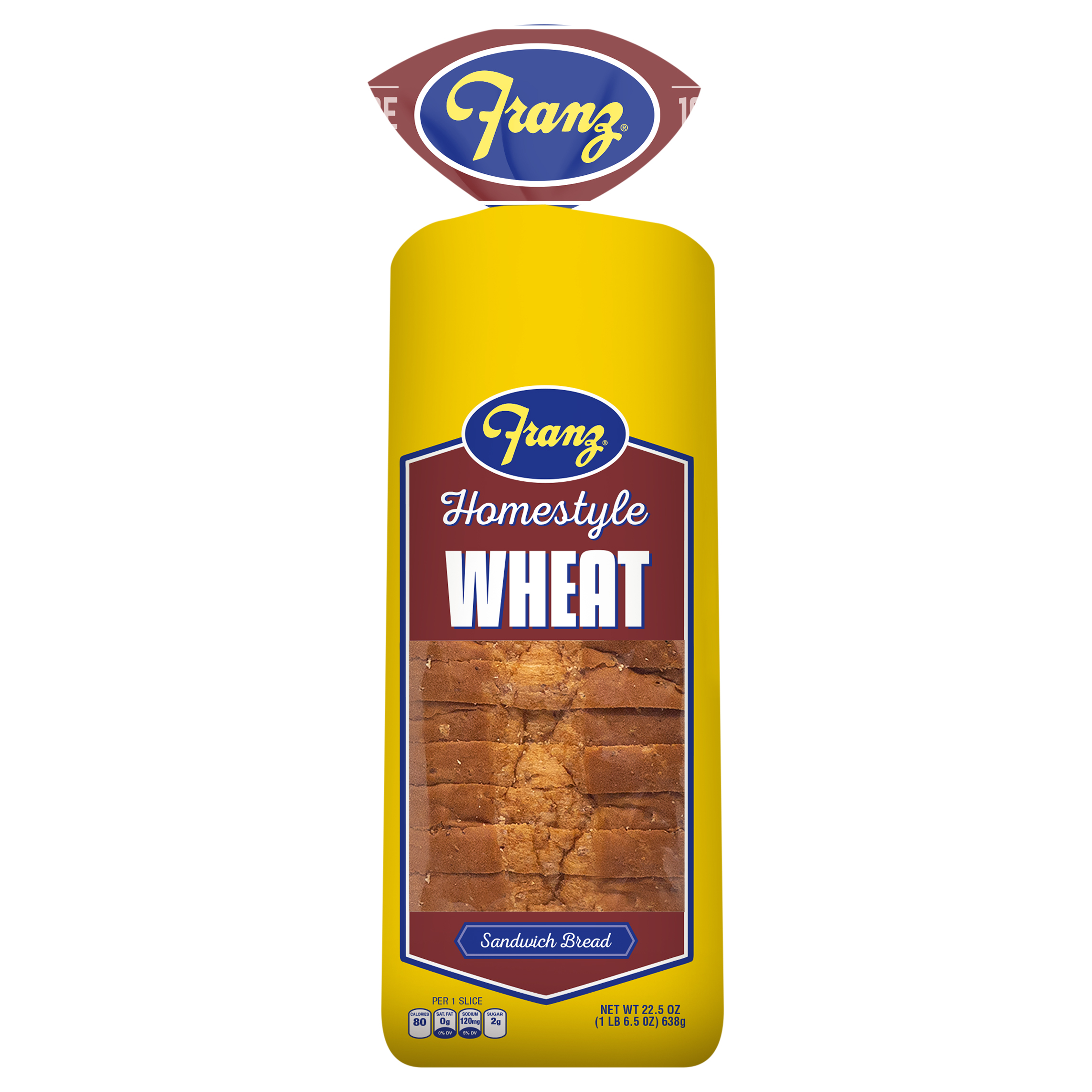 Sandwich Bread, Homestyle, Wheat