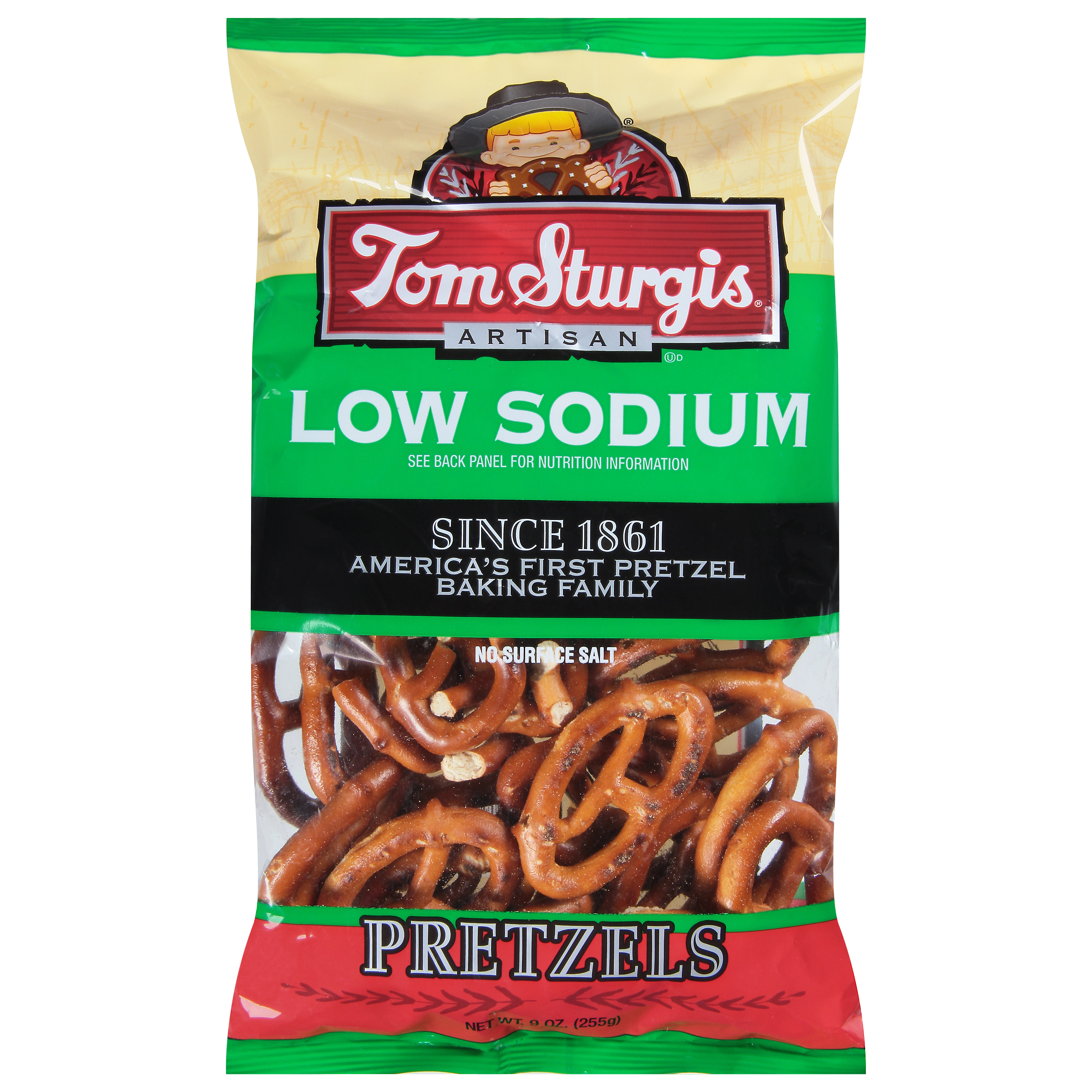Tom Sturgis Artisan Low Sodium Pretzels 9 Oz