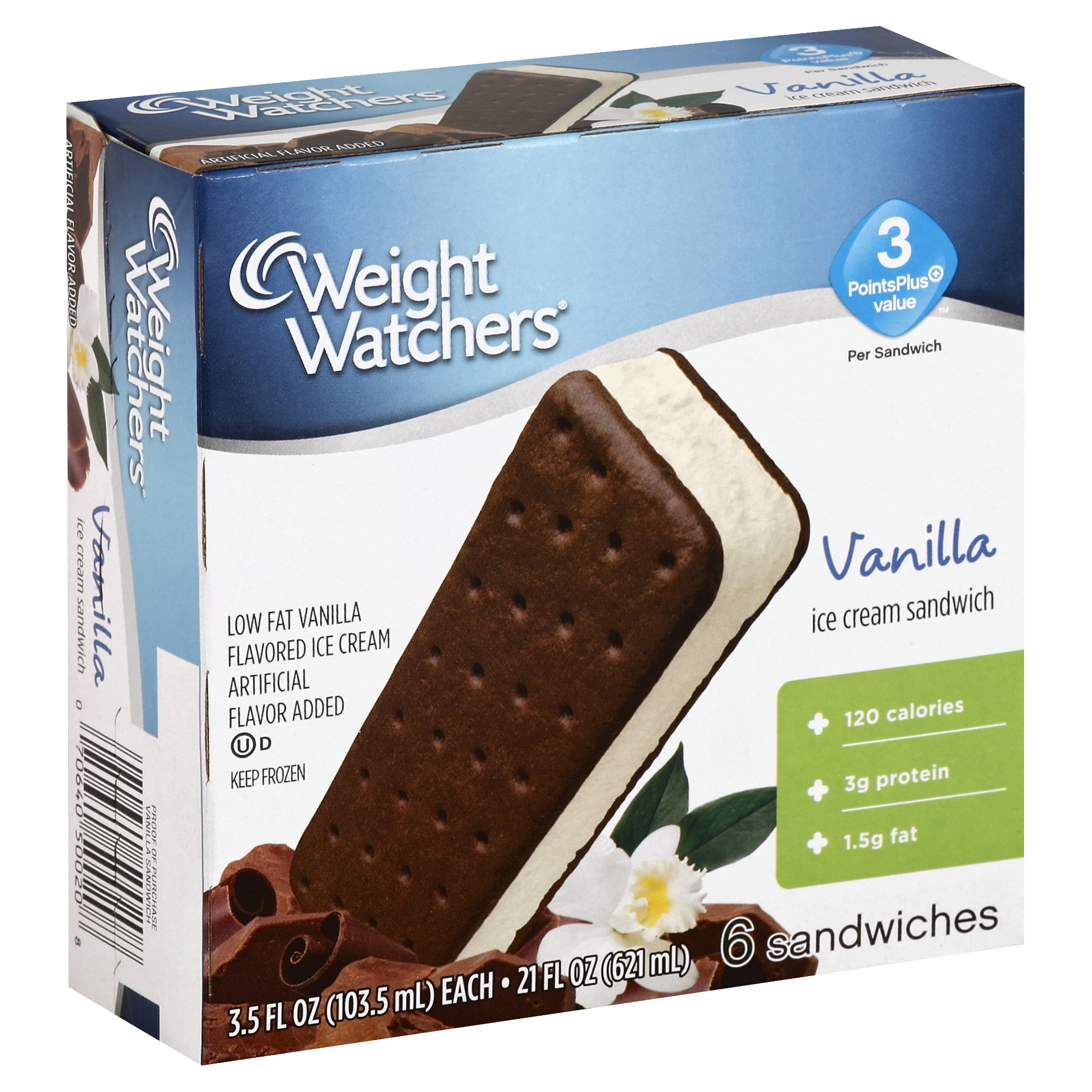 Weight Watchers Ice Cream Sandwiches 6 Ea