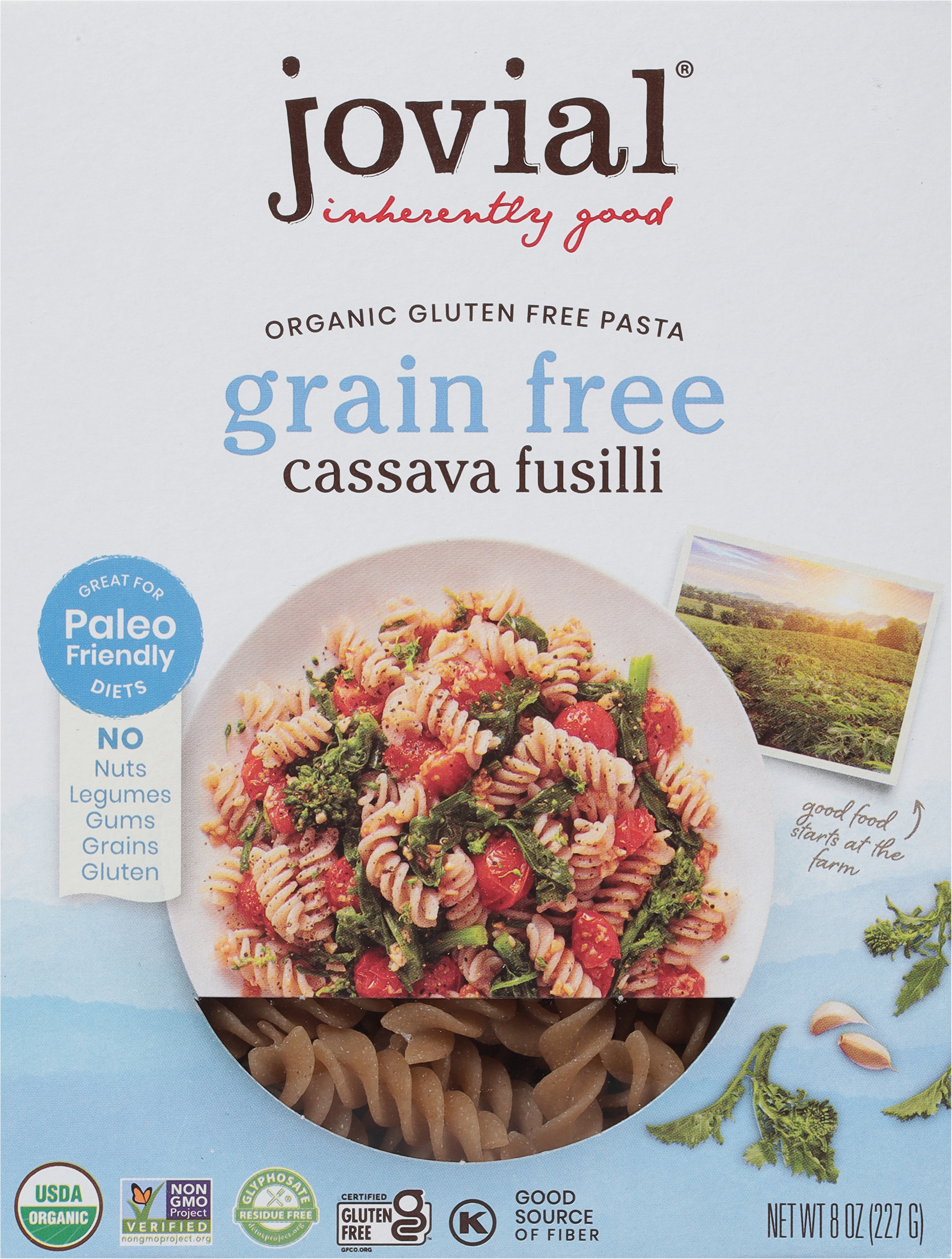 Pasta, Cassava Fusilli, Grain Free