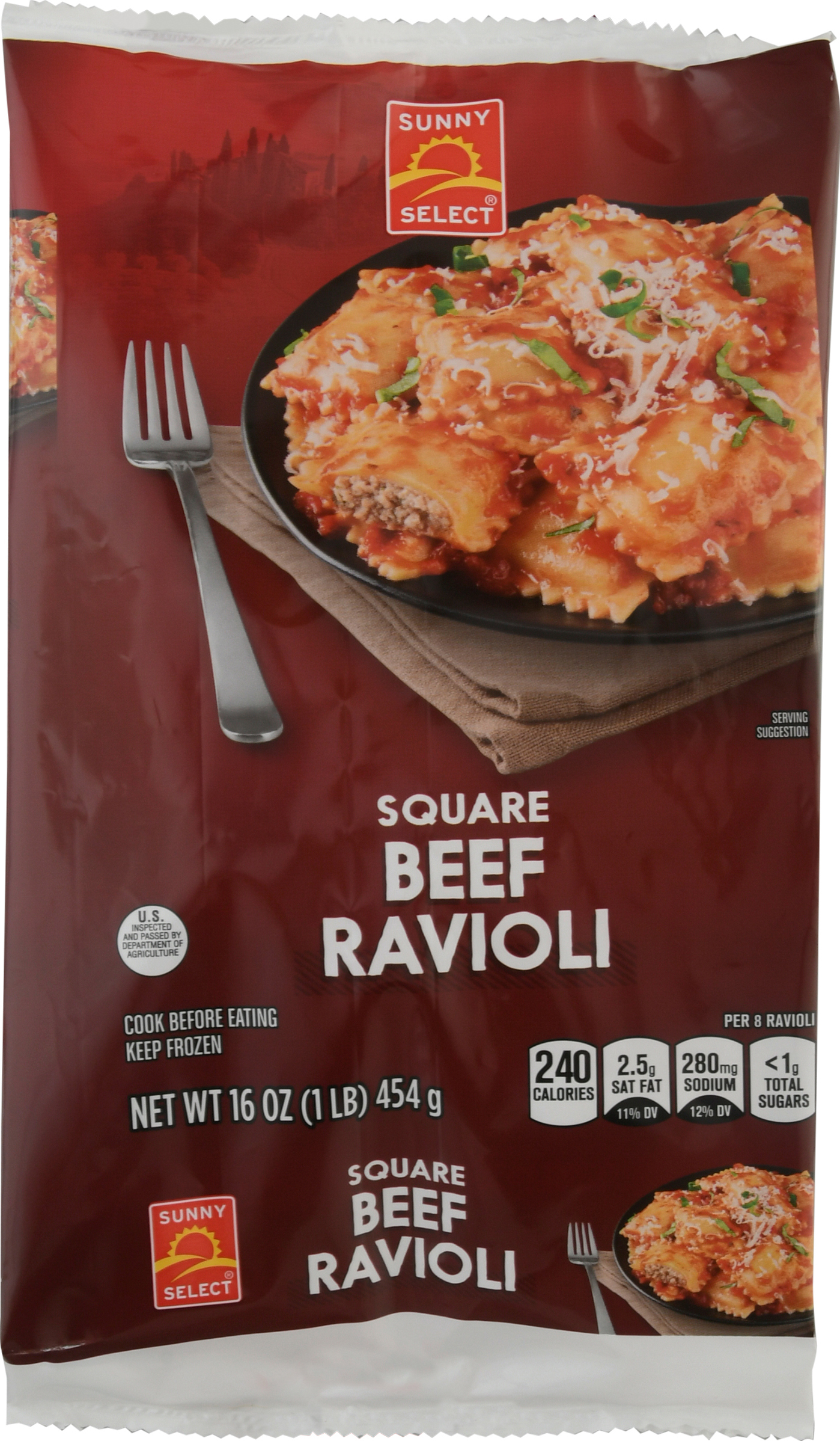 Beef Ravioli, Square