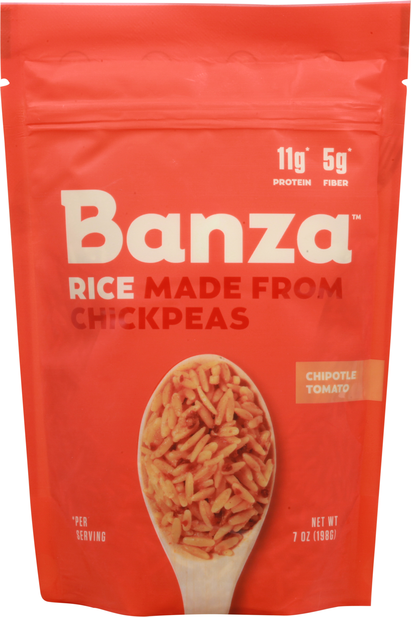 Rice, Made from Chickpeas, Chipotle Tomato
