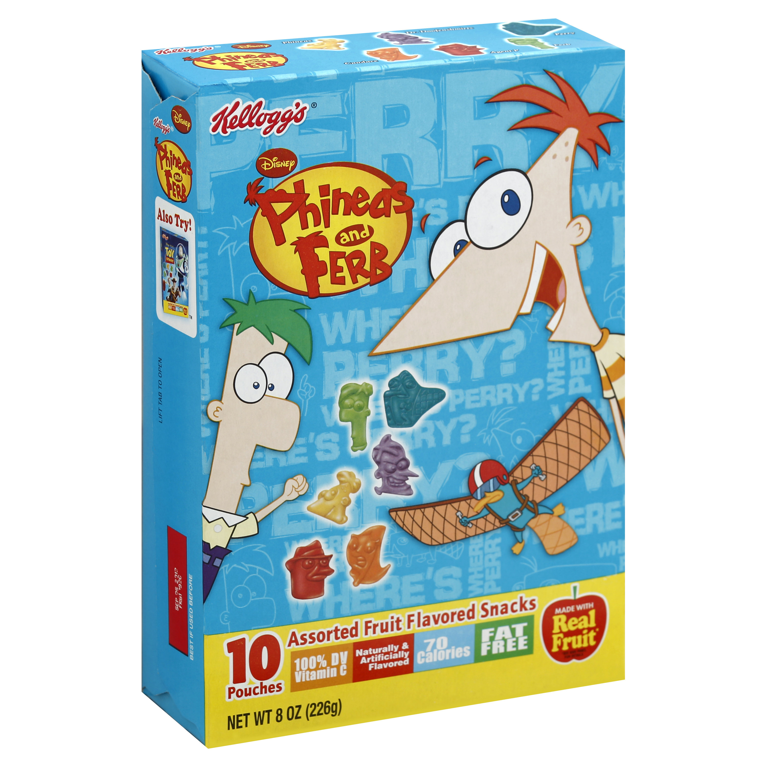 Phinea And Ferb Fruit Flavored Snacks 10 Ea